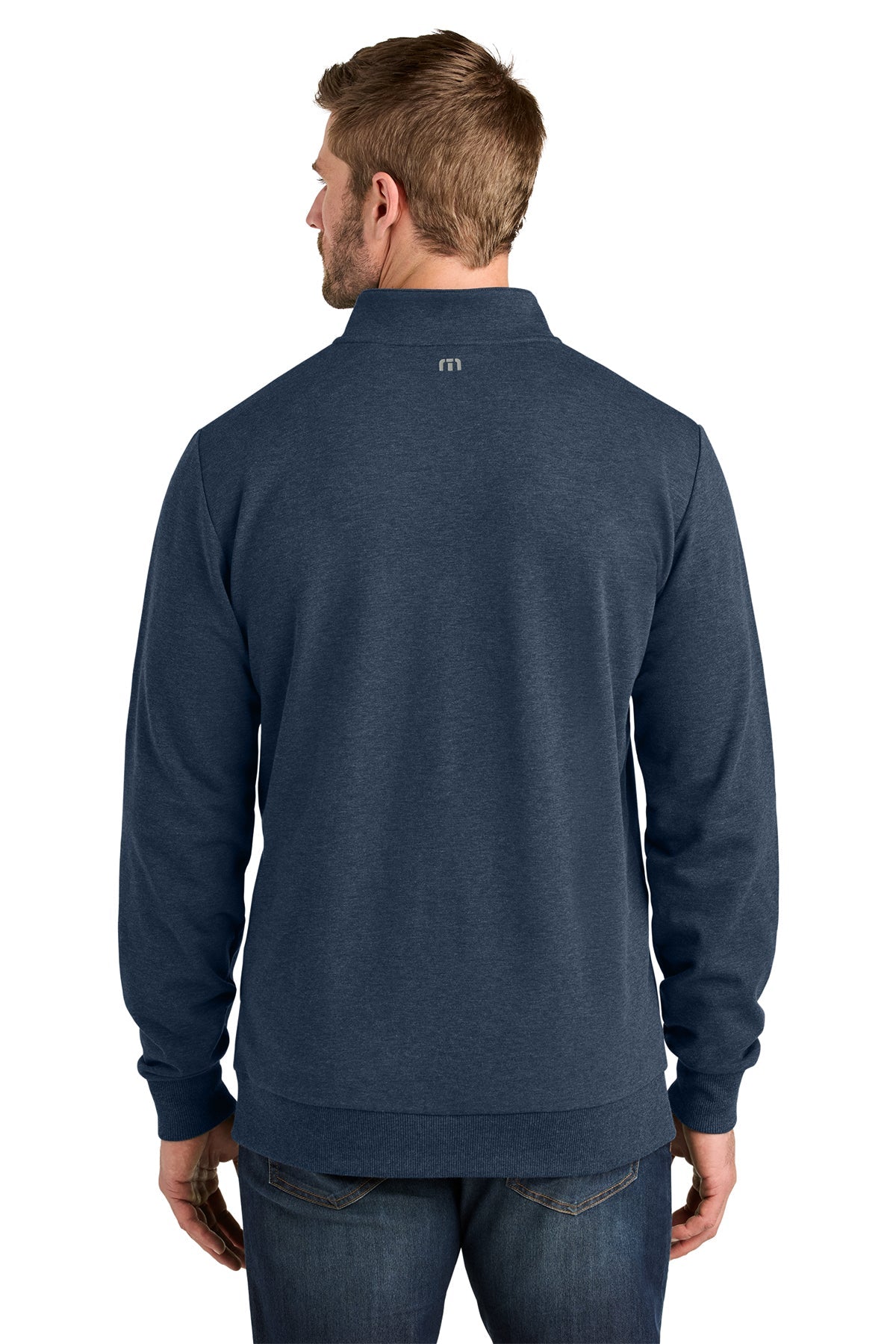 TravisMathew Ocean Villa Custom 1/4-Zips, Blue Heather [Kizen]