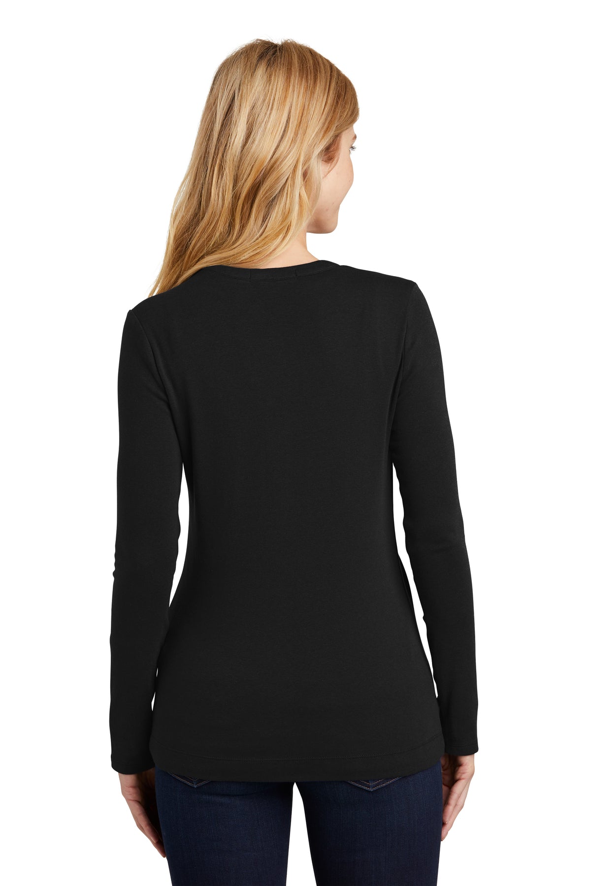 Port Authority Ladies Concept Stretch Branded Button-Front Cardigans, Black [Olive Crest]