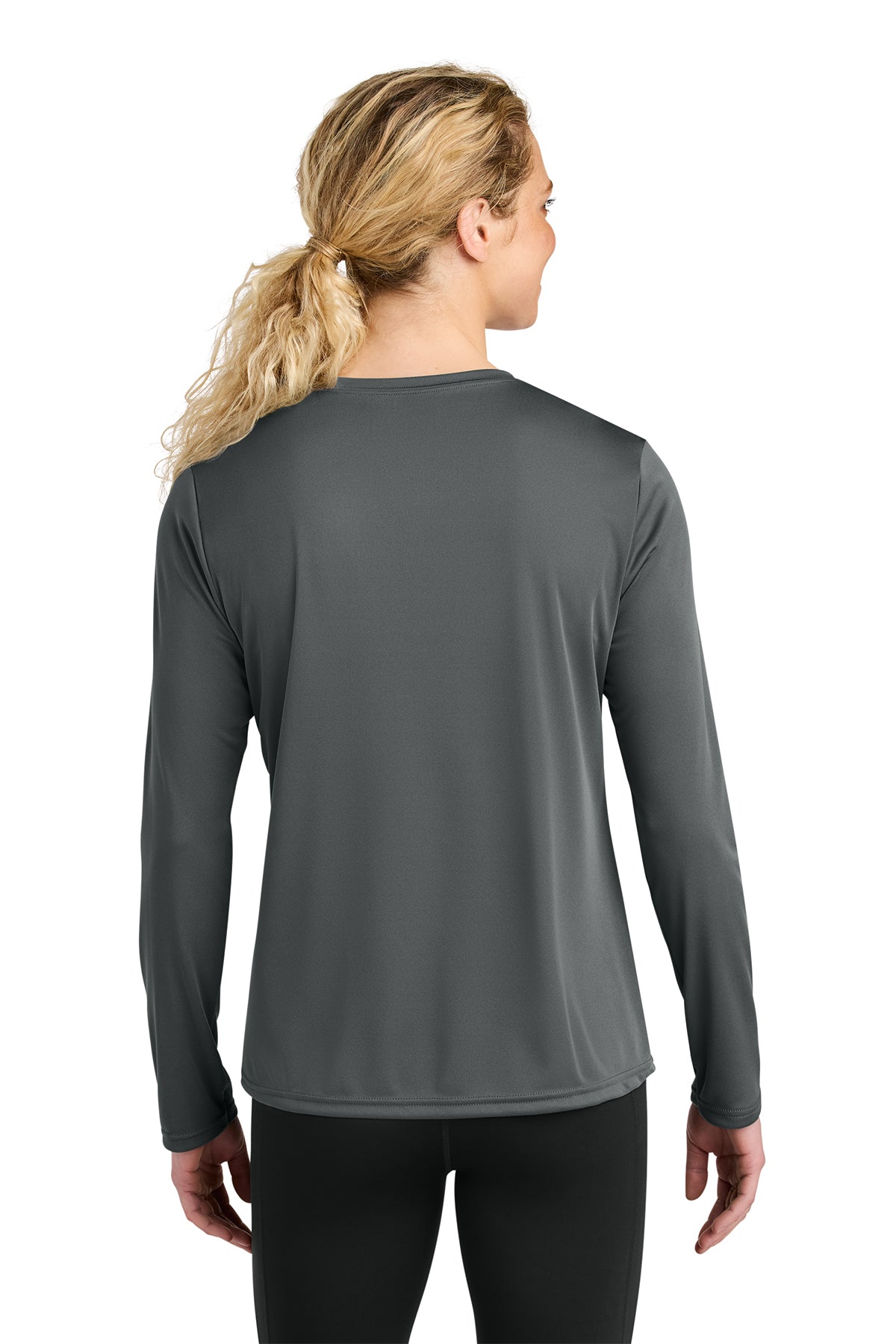 A4 Women's Cooling Performance Custom Long Sleeve Tee's, Graphite