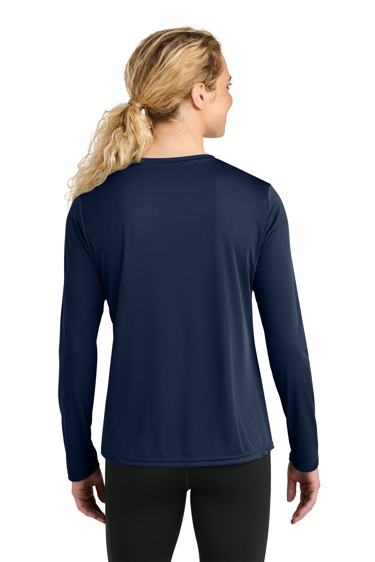 A4 Women’s Cooling Performance Custom Long Sleeve Tee's, Navy