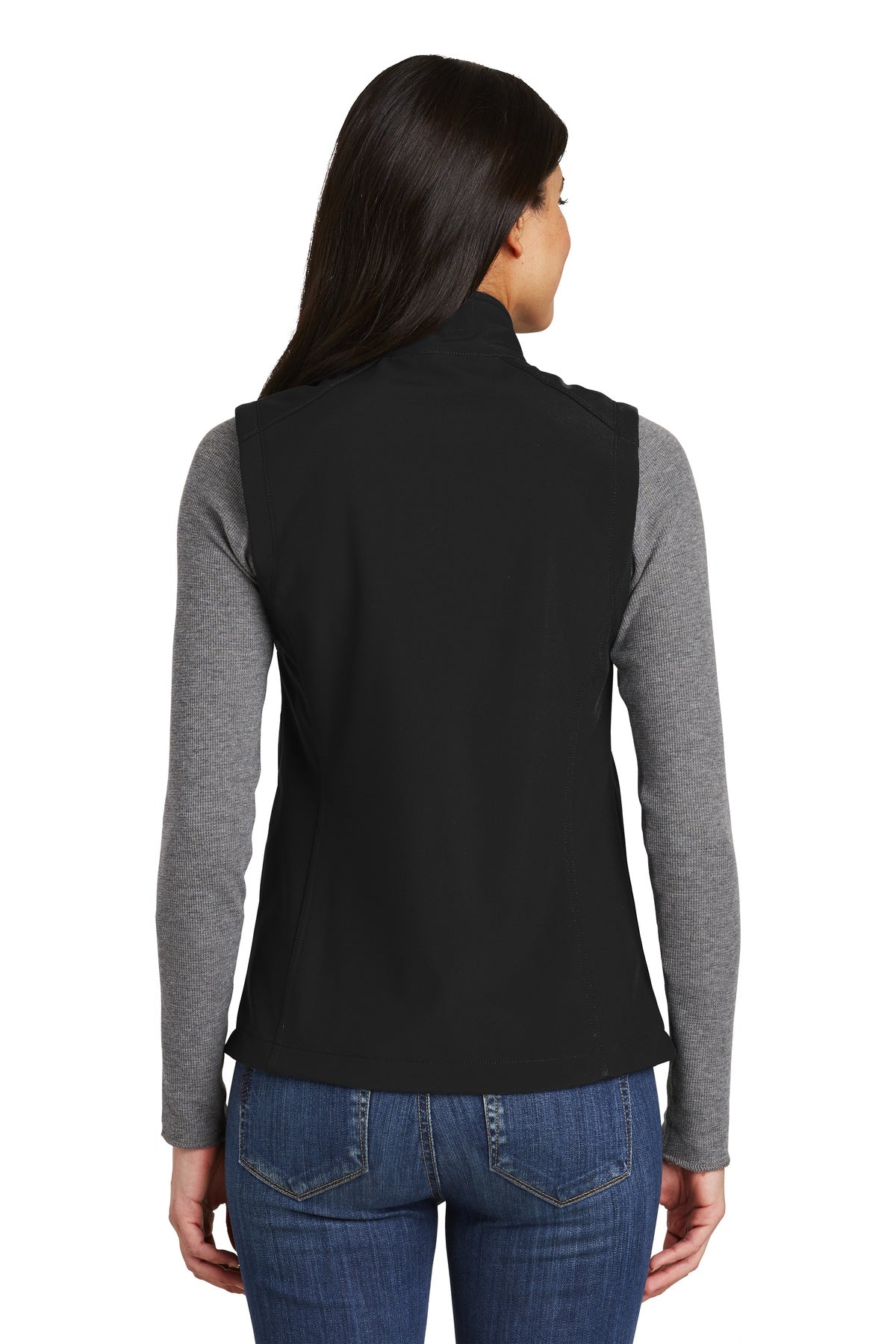 Port Authority Ladies Core Soft Shell Branded Vests, Black [Stratolaunch]