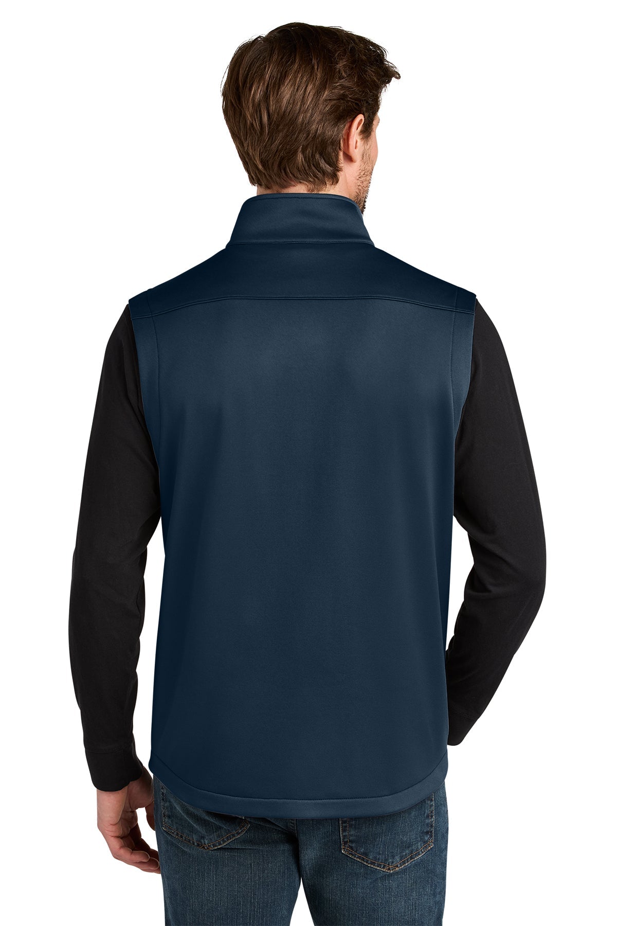 Eddie Bauer Smooth Mid Layer Custom Fleece Vests, River Blue Navy