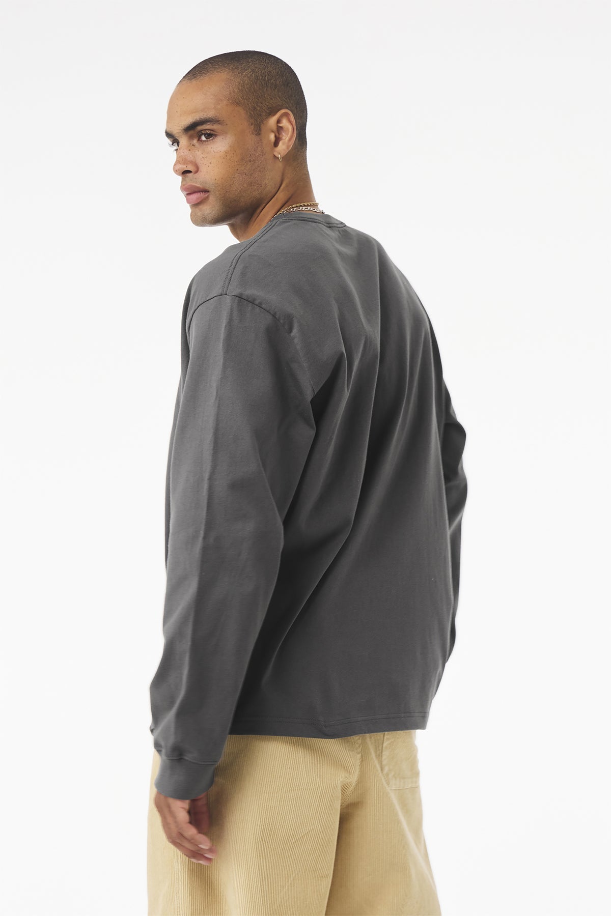 Bella Canvas Unisex Heavyweight Custom Long Sleeve Tee's, Asphalt [United Rolls]