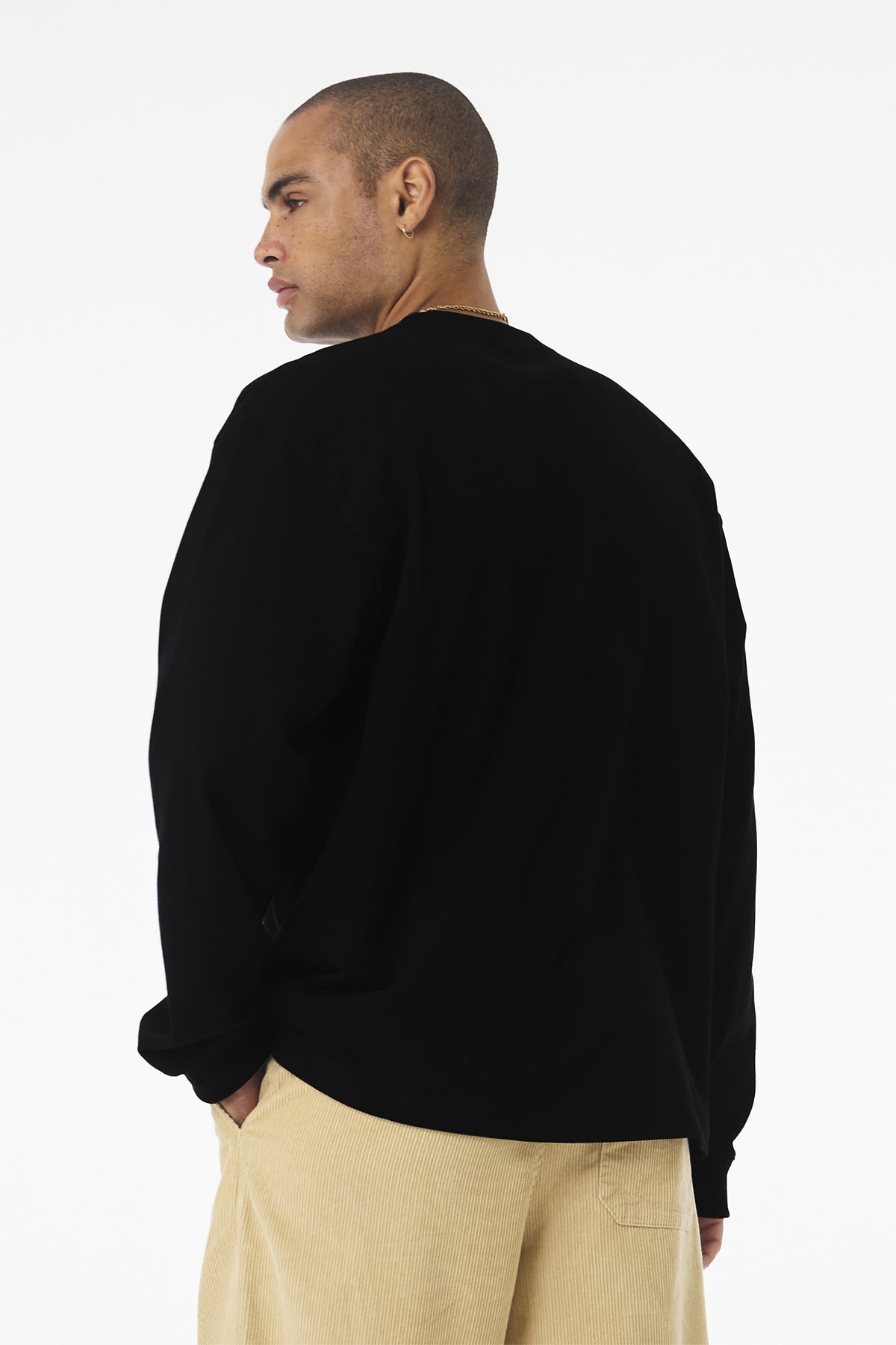 Bella Canvas Unisex Heavyweight Custom Long Sleeve Tee's, Black [Mechanical Solutions]
