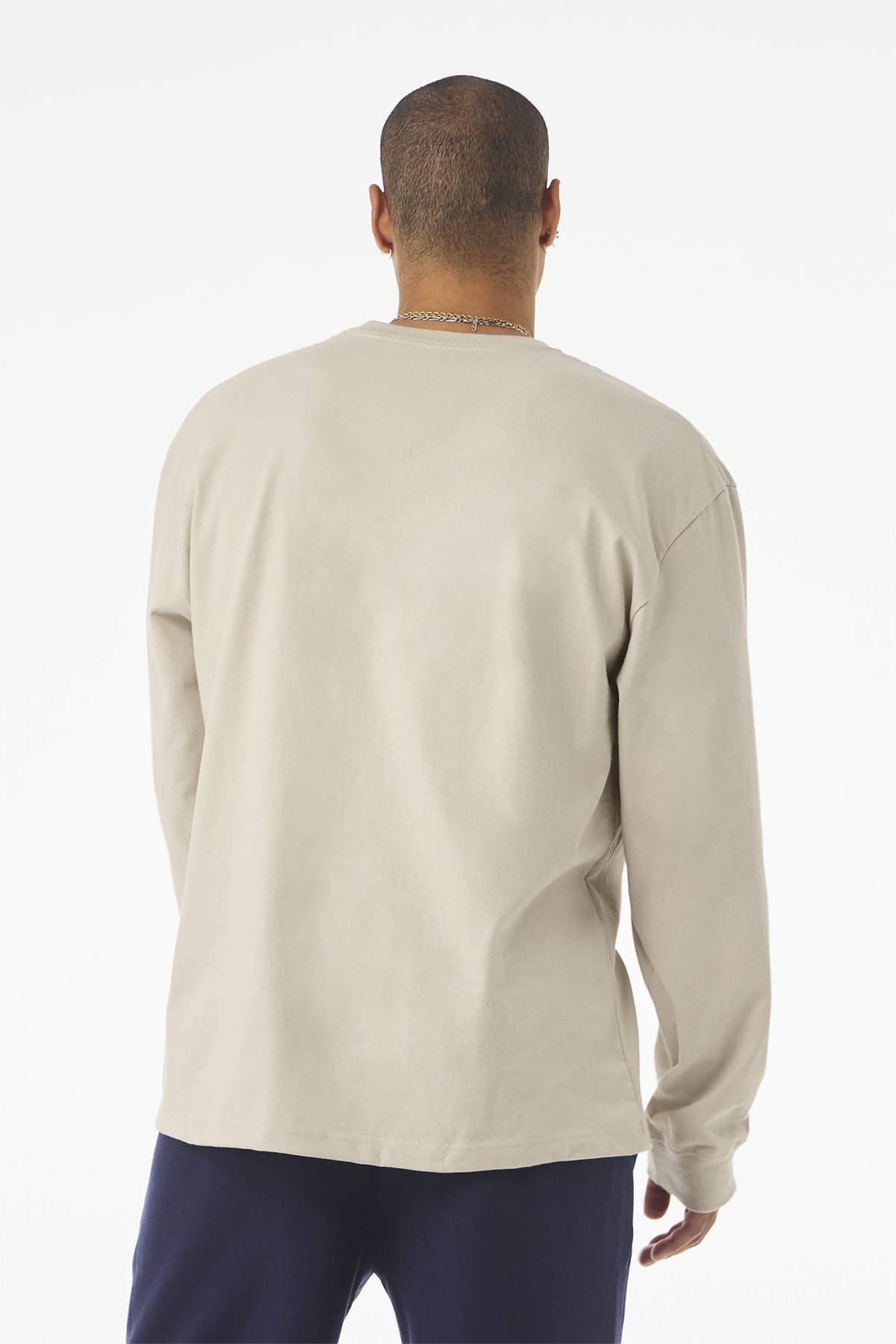 Bella Canvas Unisex Heavyweight Custom Long Sleeve Tee's, Dust [Vision Electric and Systems]