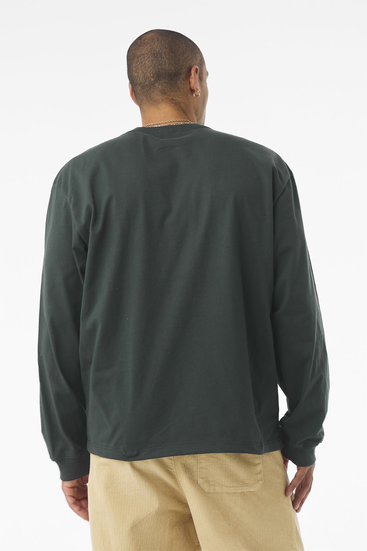 Bella Canvas Unisex Heavyweight Custom Long Sleeve Tee's, Hunter Green