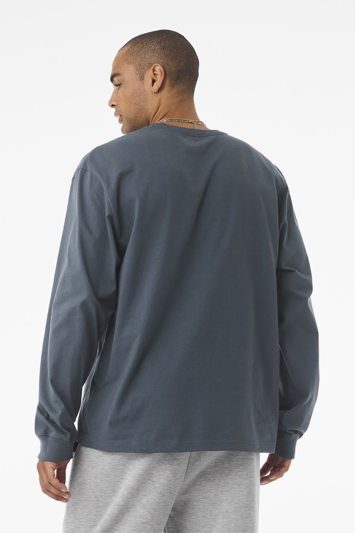 Bella Canvas Unisex Heavyweight Custom Long Sleeve Tee's, Vintage Navy [Reynolds and Moore]