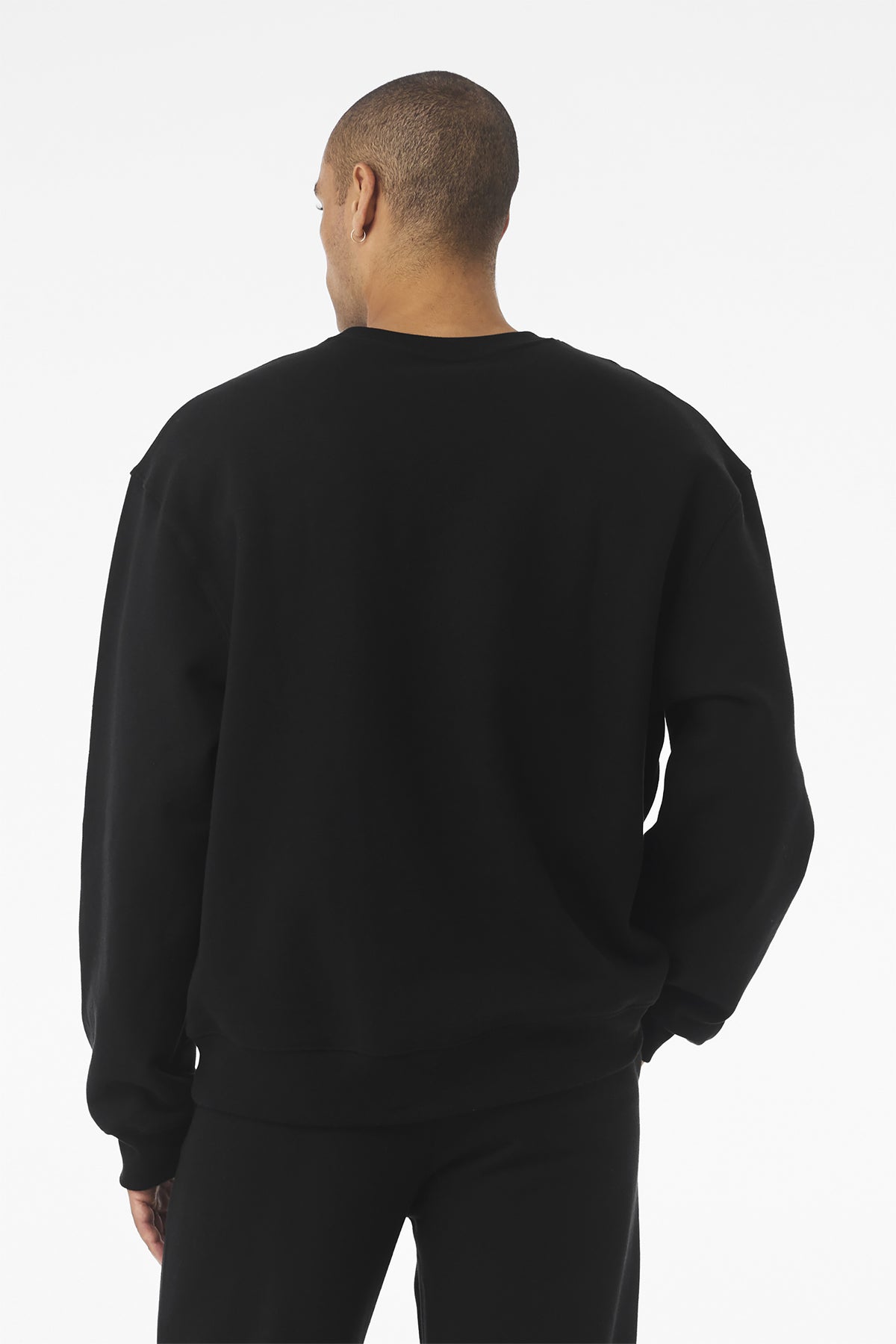 Bella Canvas Unisex Heavyweight Custom Crewneck Sweatshirts, Black [Fire Solutions]