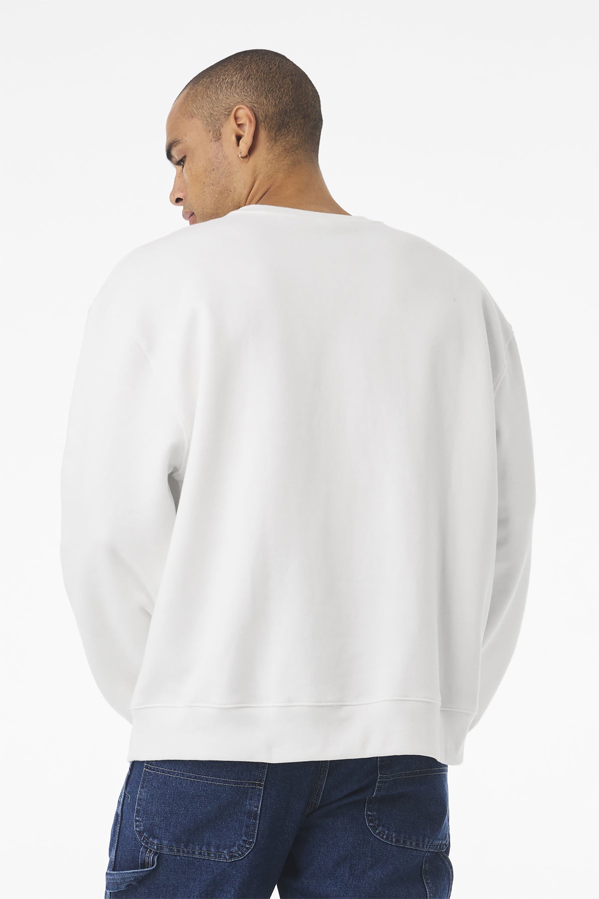Bella Canvas Unisex Heavyweight Custom Crewneck Sweatshirts, White