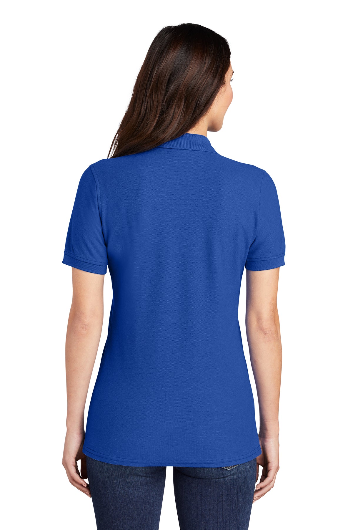 Port & Company Ladies Branded Pique Polos, Royal [Mechanical Solutions]