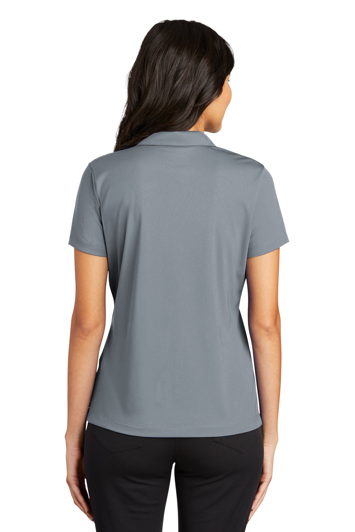 Nike Ladies Dri-FIT Vertical Mesh Customized Polos, Cool Grey [Dunbar]