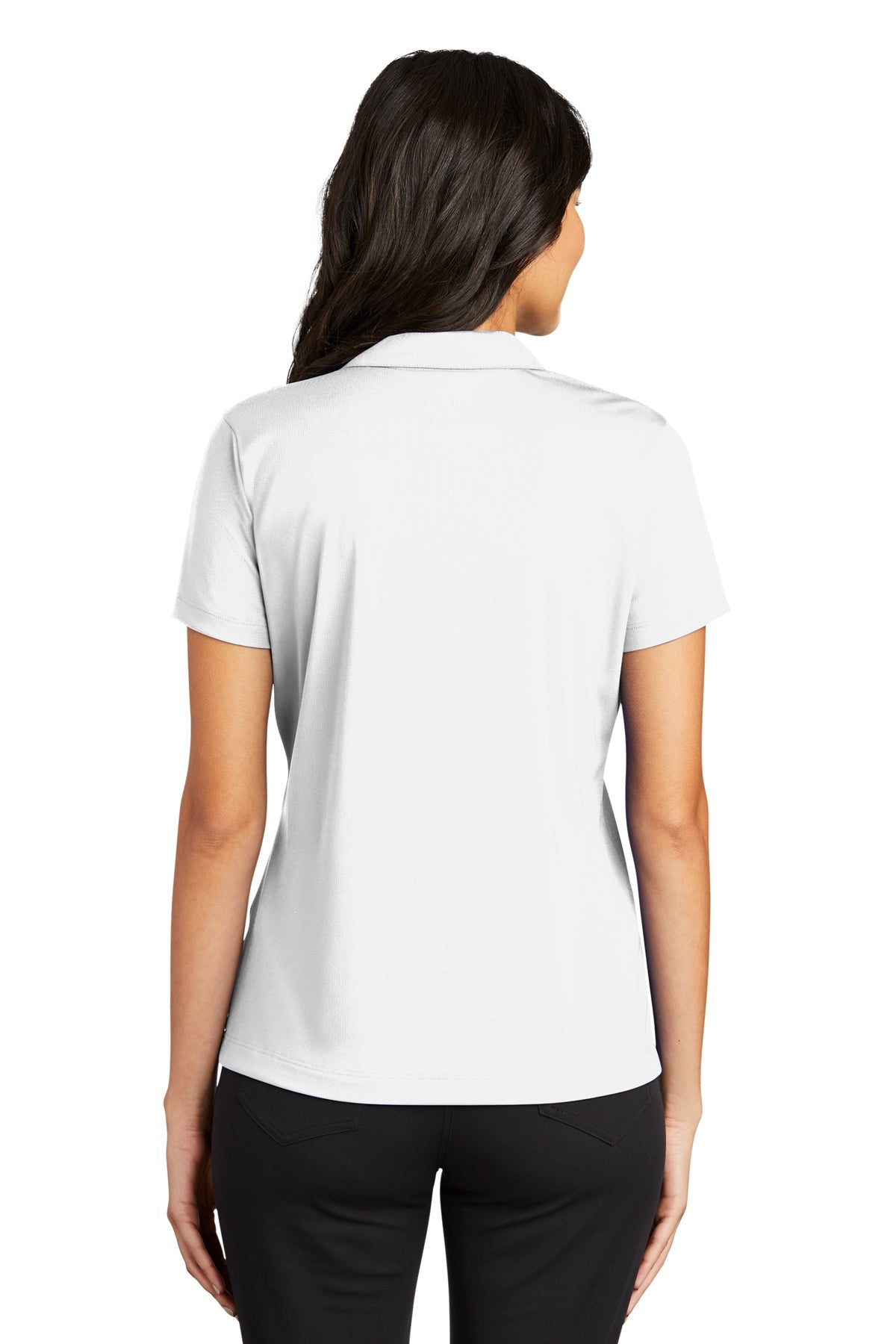 Nike Ladies Dri-FIT Vertical Mesh Customized Polos, White [Fire Solutions]