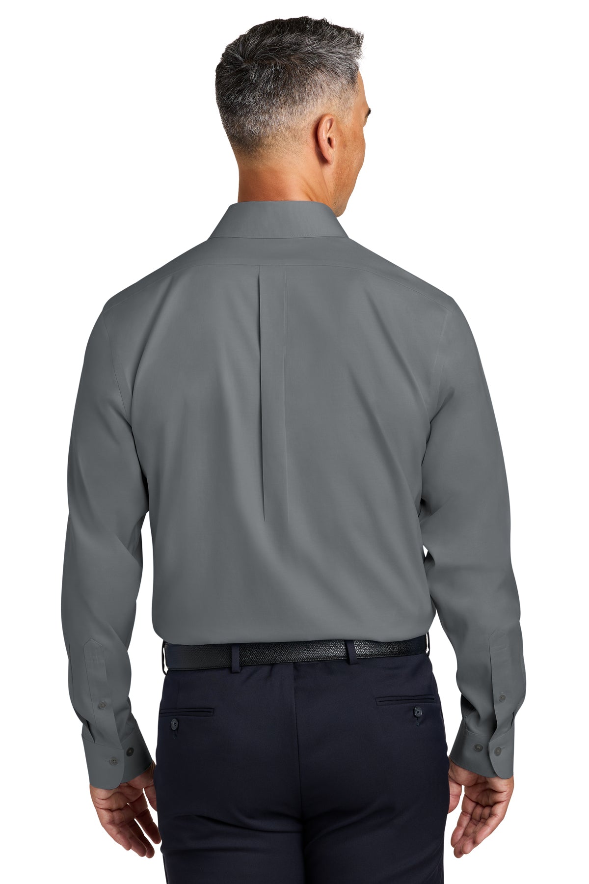 Brooks Brothers Wrinkle-Free Stretch Pinpoint Spread Collar Custom Shirts, Black