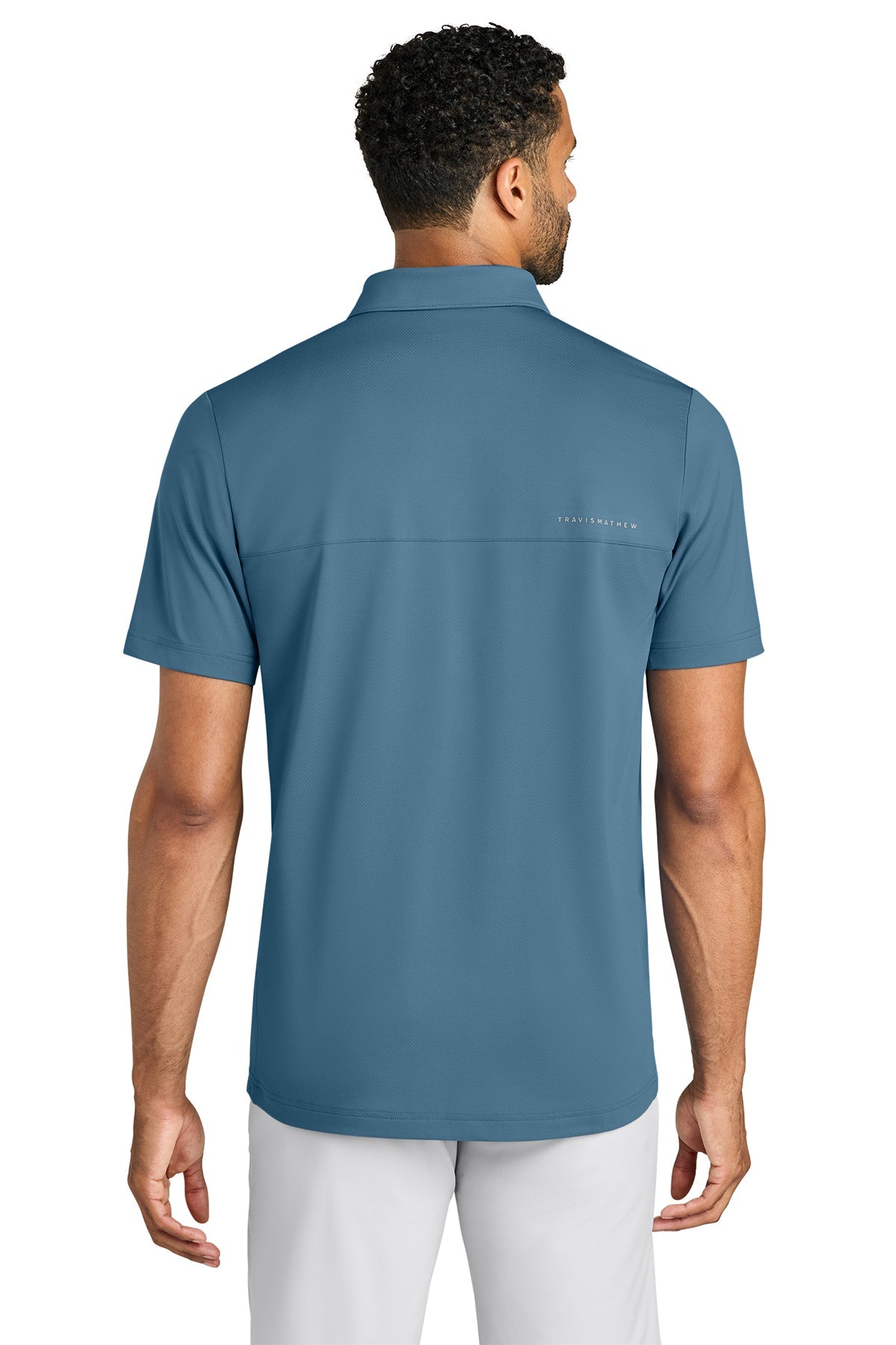 TravisMathew Onward Custom Polos, Copen Blue