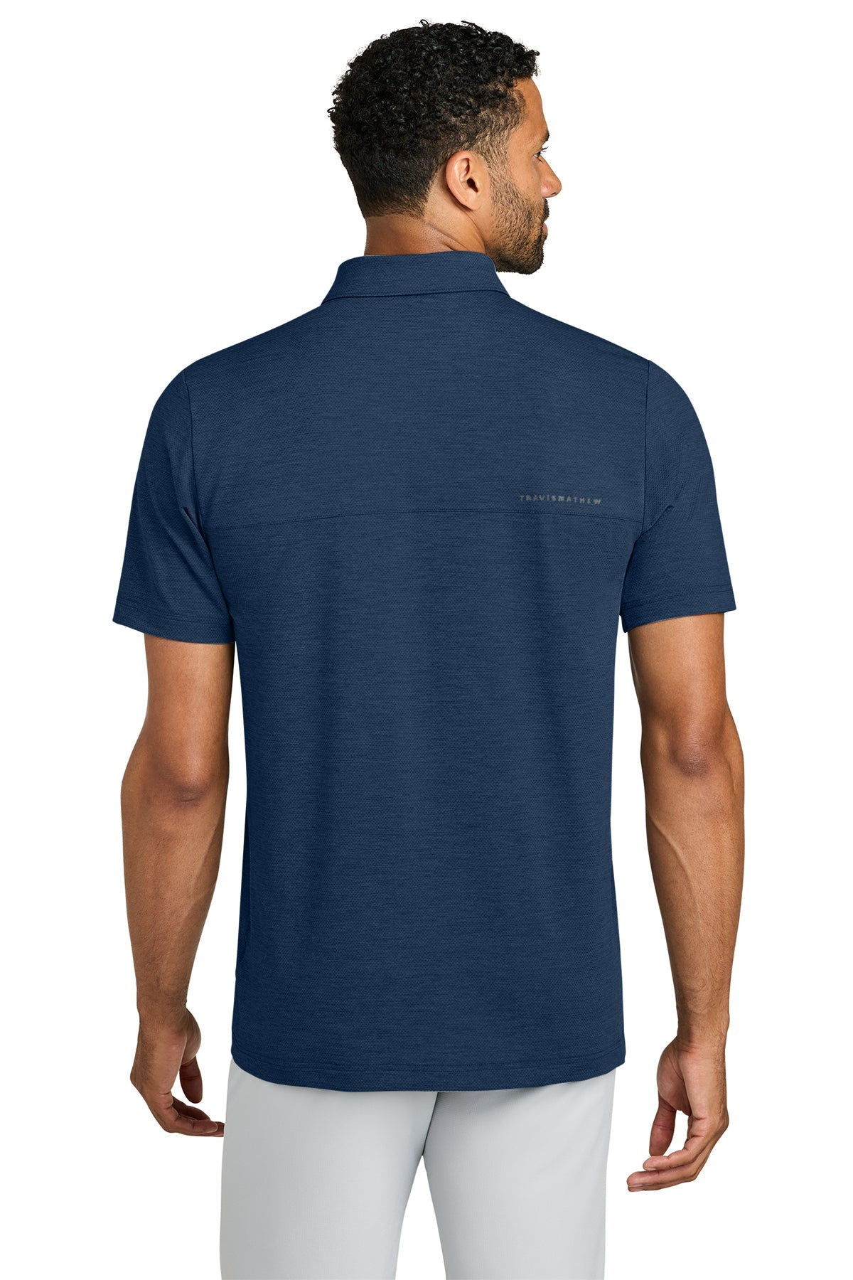 TravisMathew Onward Custom Polos, Navy Heather