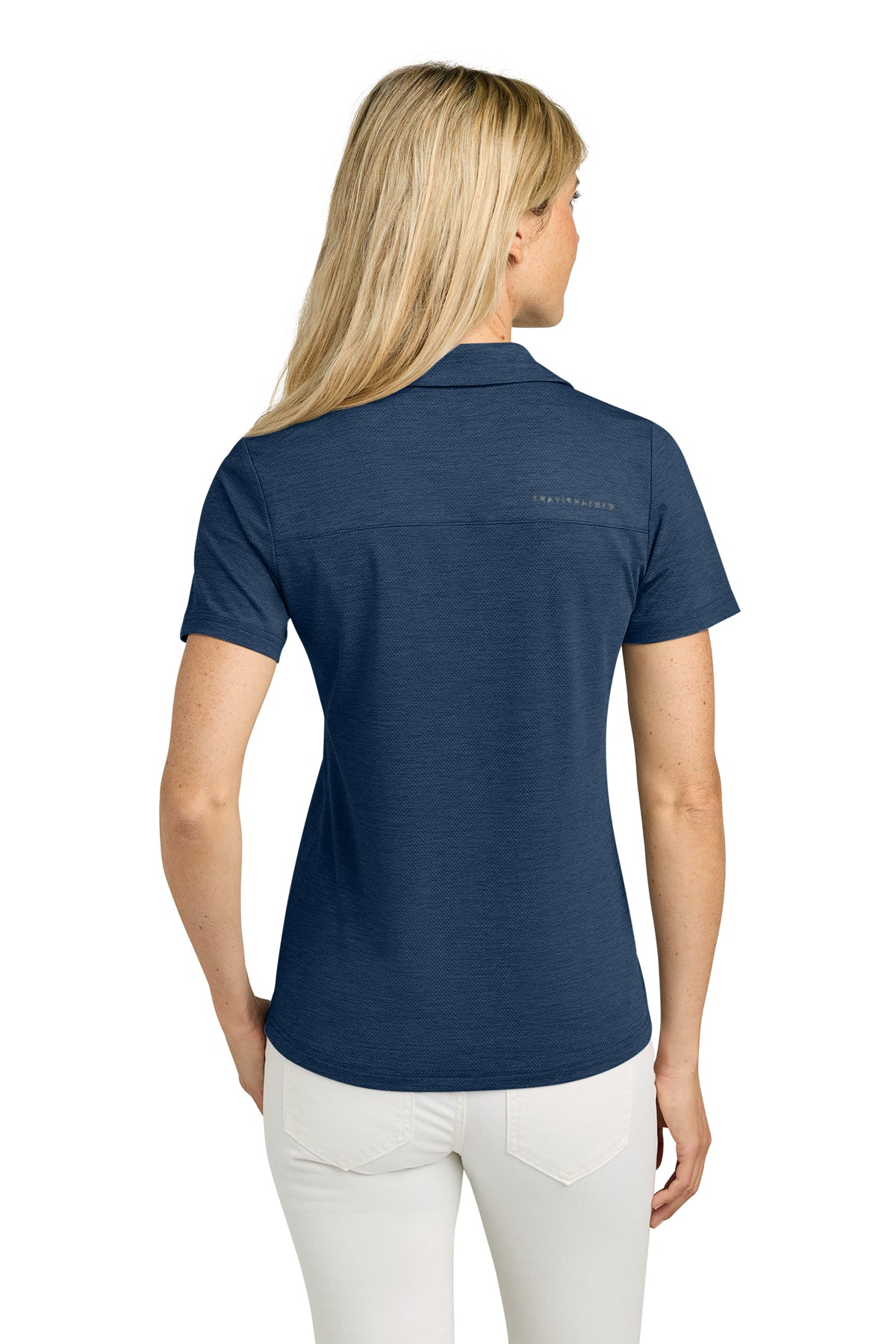 TravisMathew Women’s Onward Custom Polos, Navy Heather