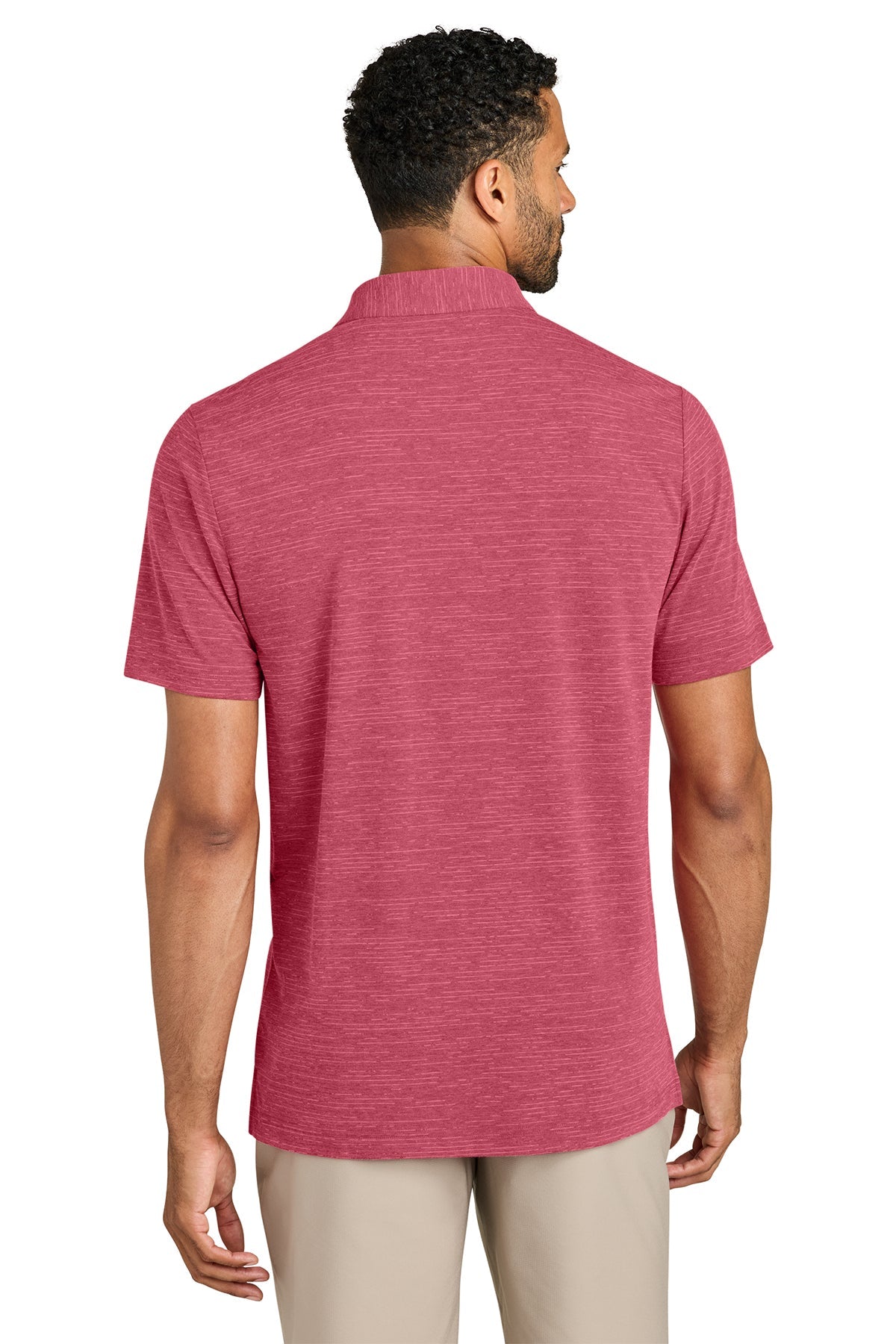 TravisMathew Crestview Custom Polos, Scooter Red Heather