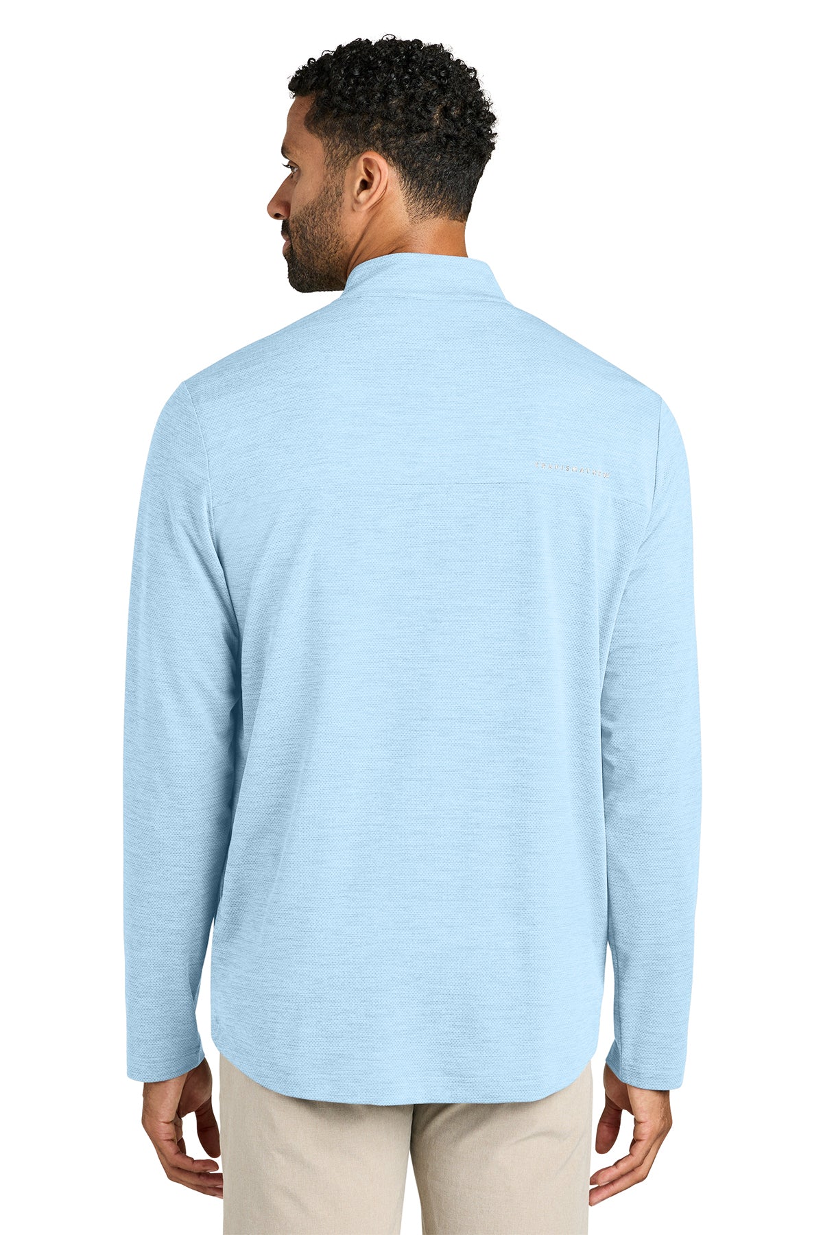 TravisMathew Onward Custom 1/4-Zips, Airy Blue Heather [Osage LLC]