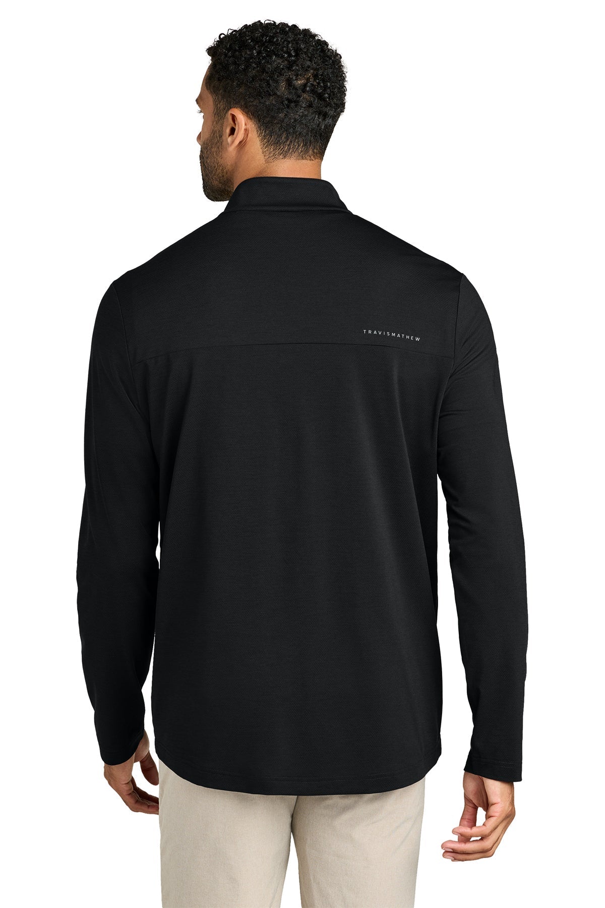 TravisMathew Onward Custom 1/4-Zips, Black [RealPage]