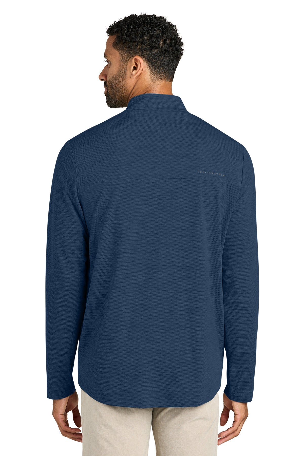 TravisMathew Onward Custom 1/4-Zips, Navy Heather [Versalift]