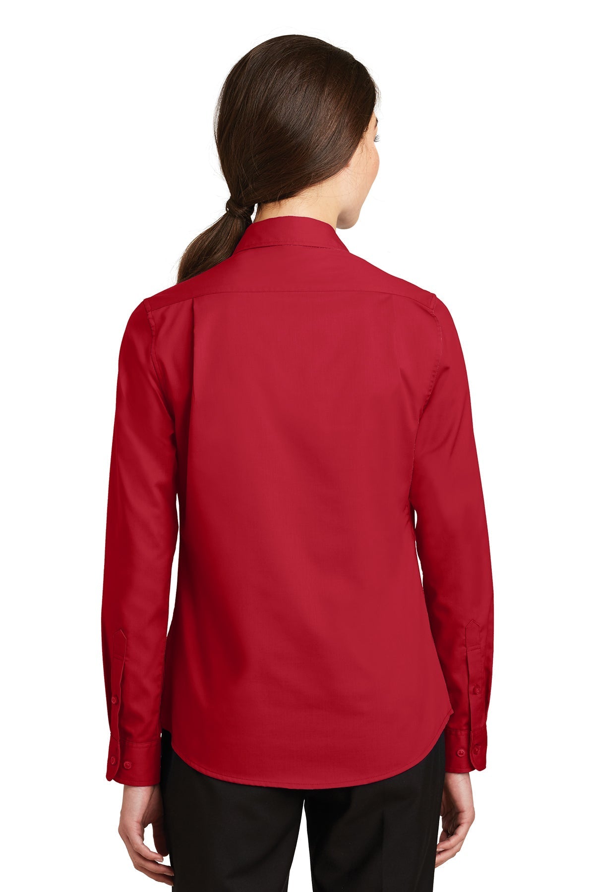 Port Authority Ladies SuperPro Custom Twill Shirts, Rich Red [Fire Solutions]