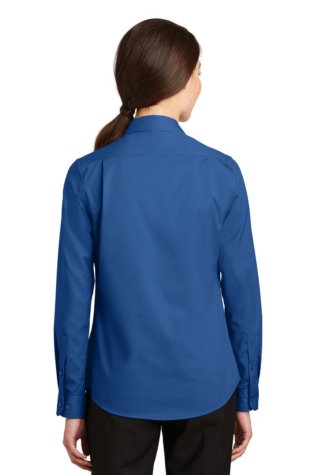 Port Authority Ladies SuperPro Custom Twill Shirts, True Blue [Vision Electric and Systems]