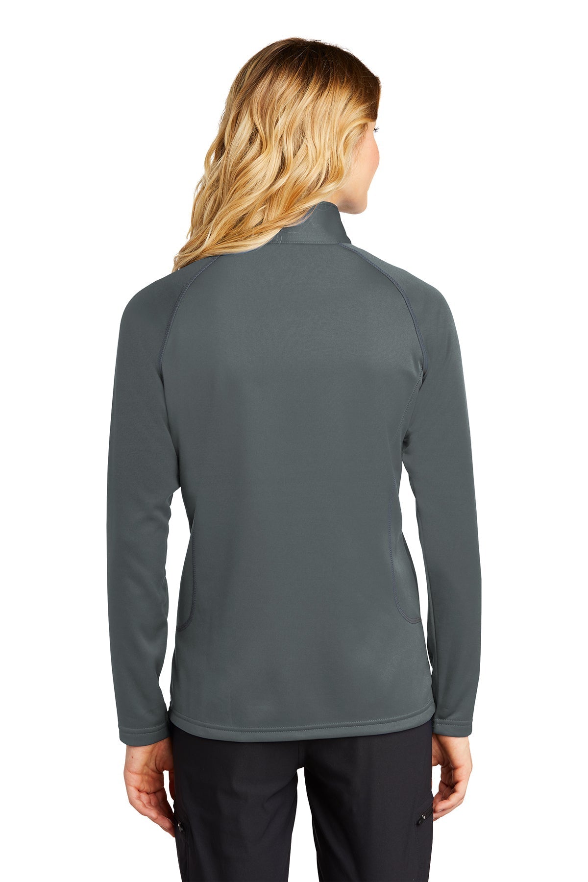 Eddie Bauer Ladies Custom Half-Zip Layer Fleece Jackets, Iron Gate [Homie Real estate]