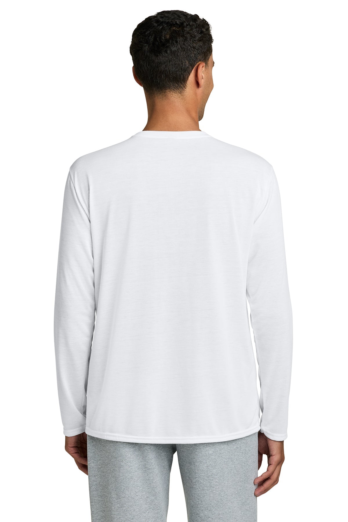 gildan performance long sleeve t shirt 42400 white