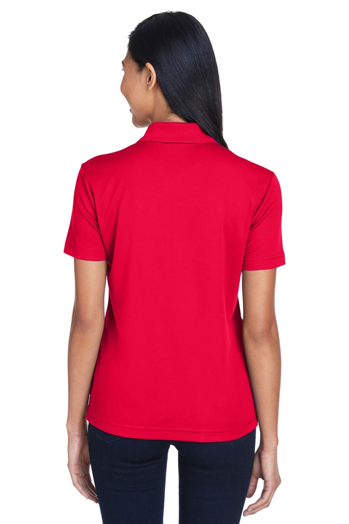 CORE365 Ladies Origin Performance Piqué Custom Polos with Pocket, Classic Red [ERES]