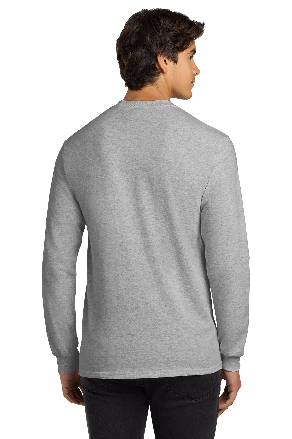 gildan ultra cotton long sleeve t shirt g2400 ash