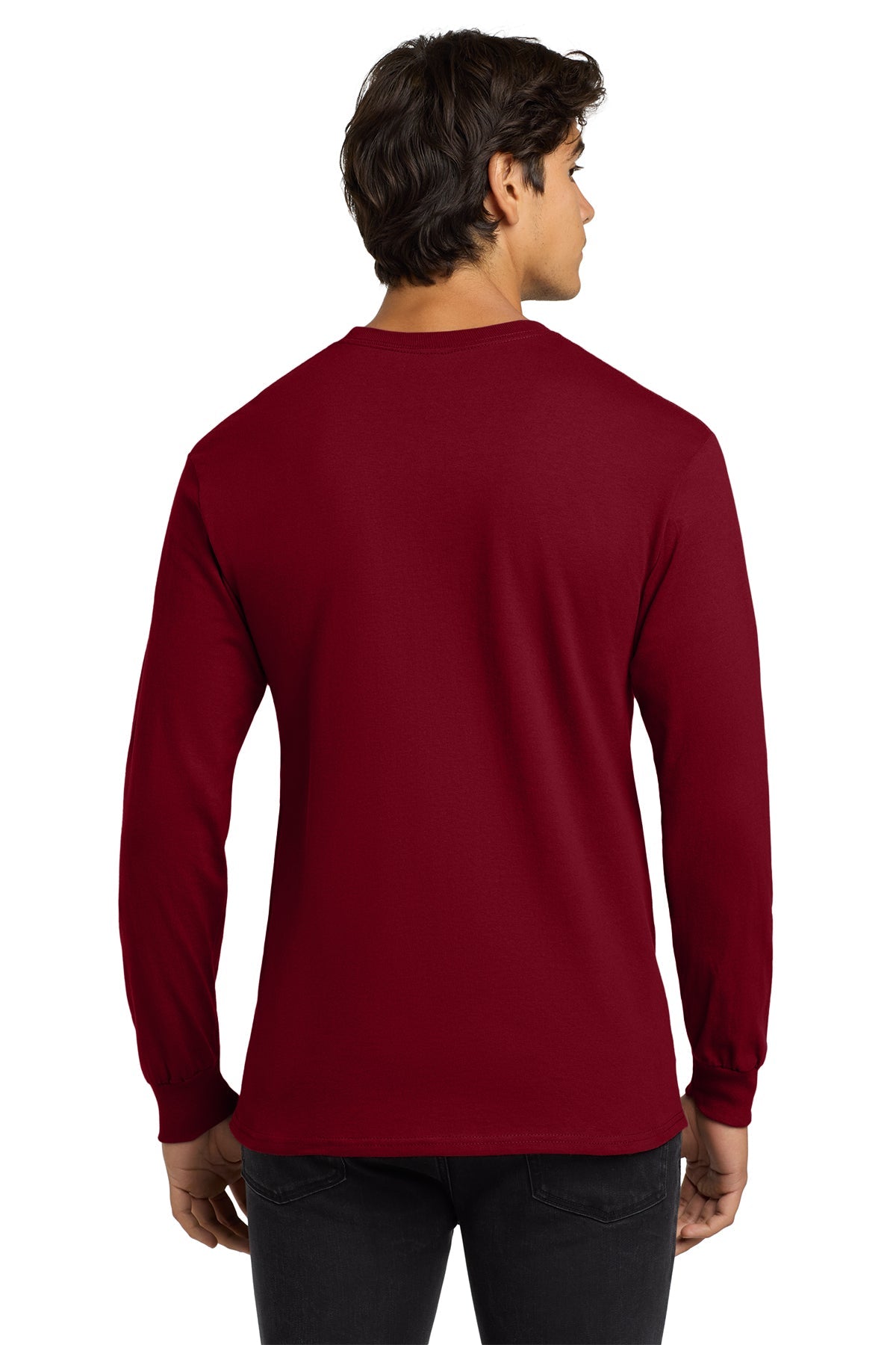 gildan ultra cotton long sleeve t shirt g2400 cardinal red