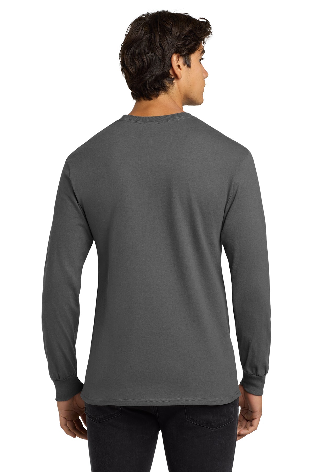 gildan ultra cotton long sleeve t shirt g2400 charcoal