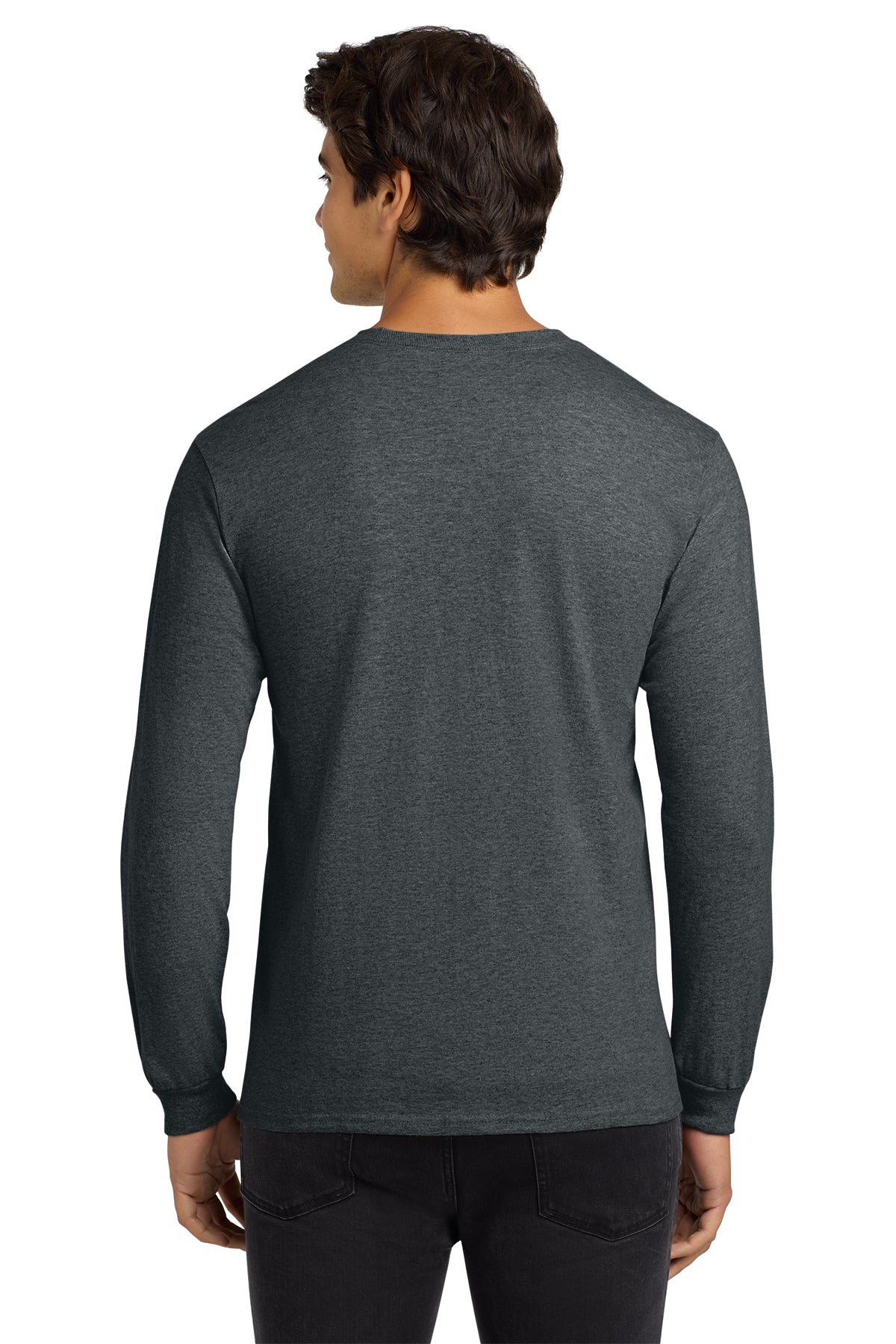 gildan ultra cotton long sleeve t shirt g2400 dark heather