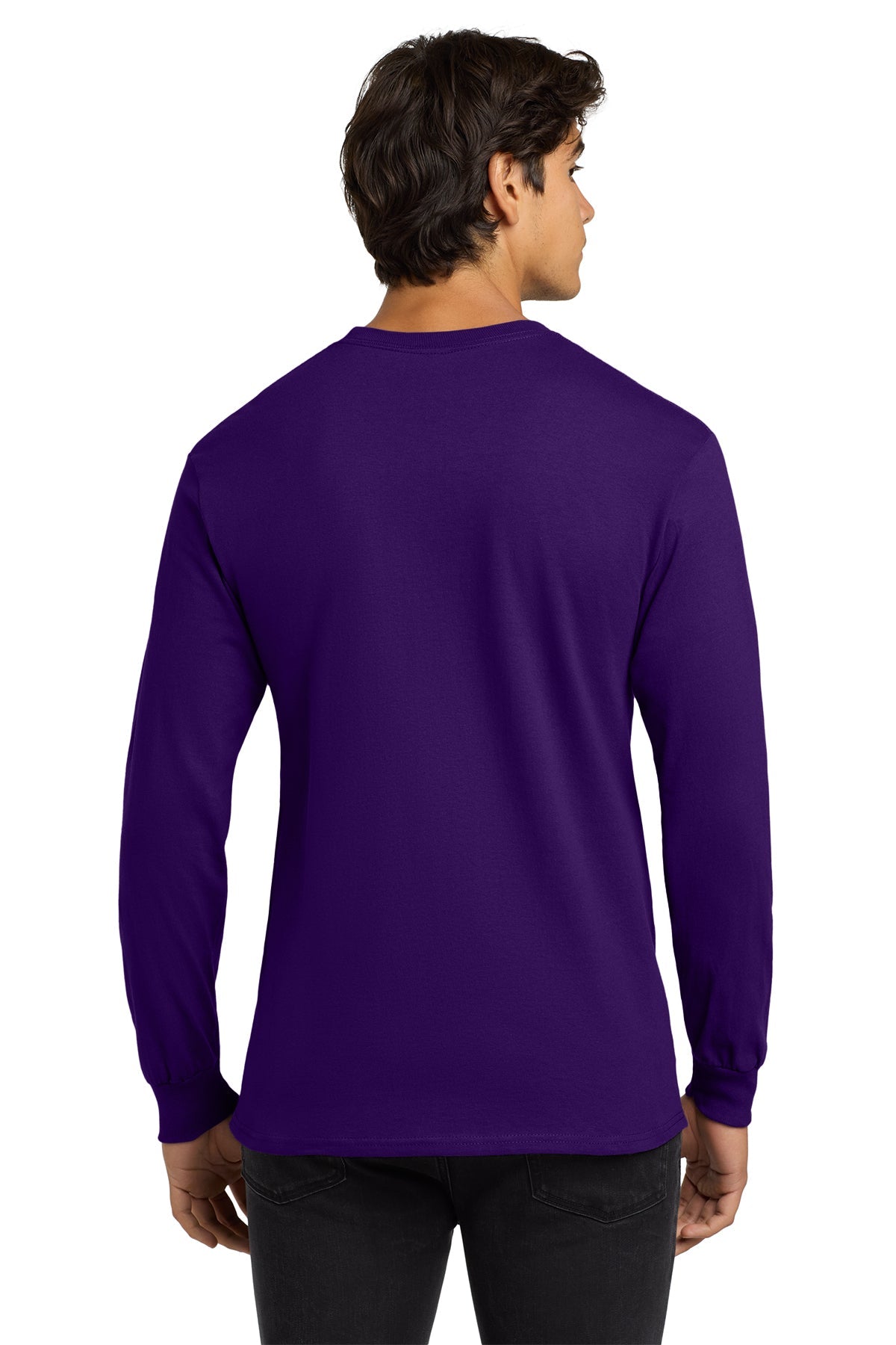 gildan ultra cotton long sleeve t shirt g2400 purple