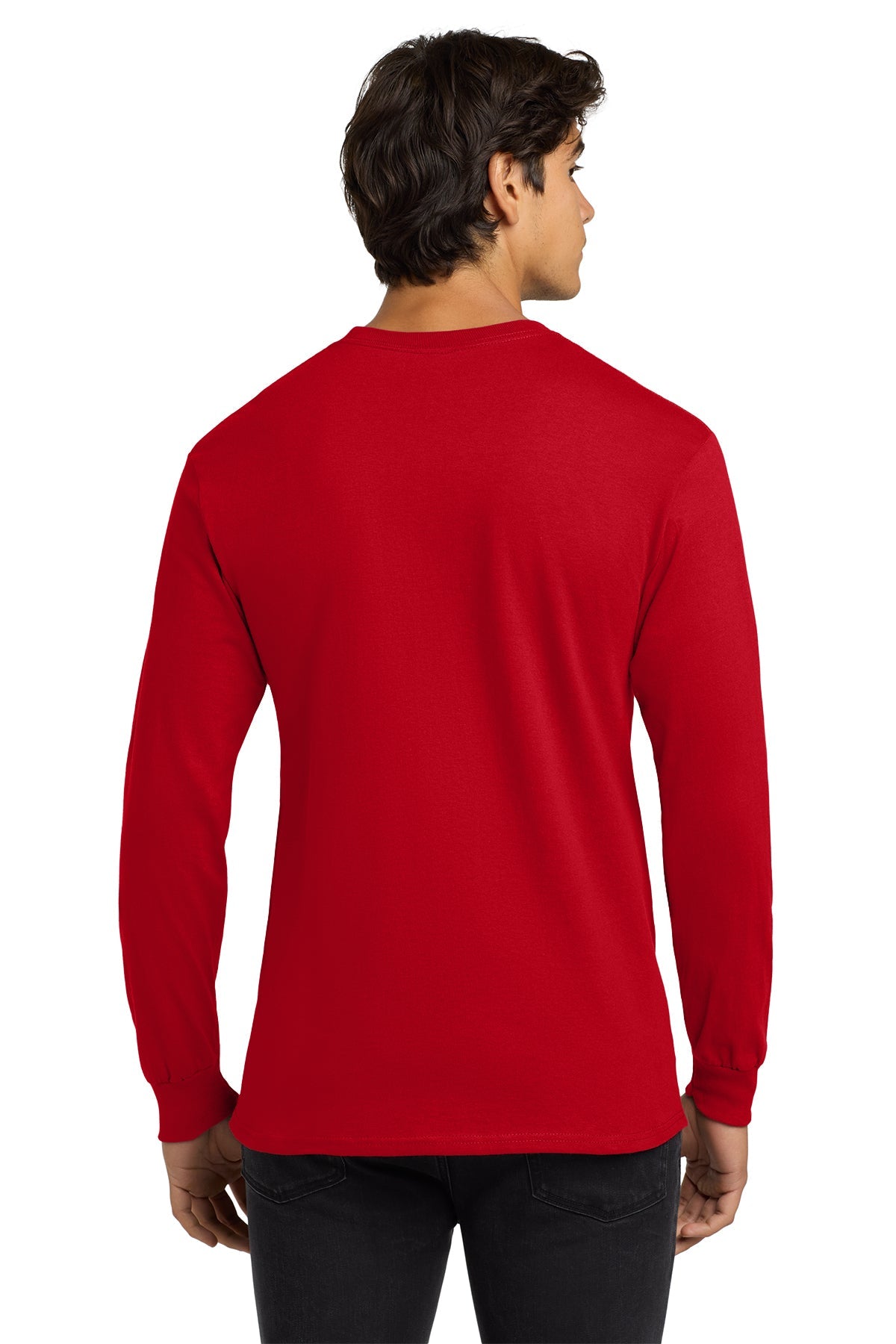 gildan ultra cotton long sleeve t shirt g2400 red