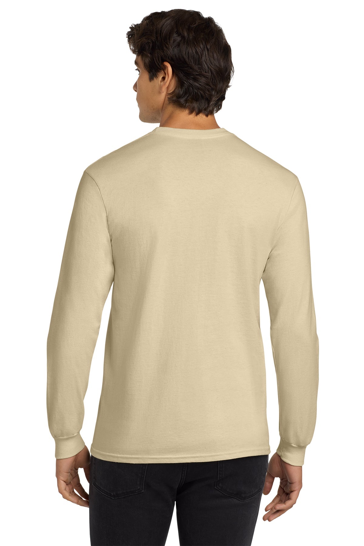 gildan ultra cotton long sleeve t shirt g2400 sand