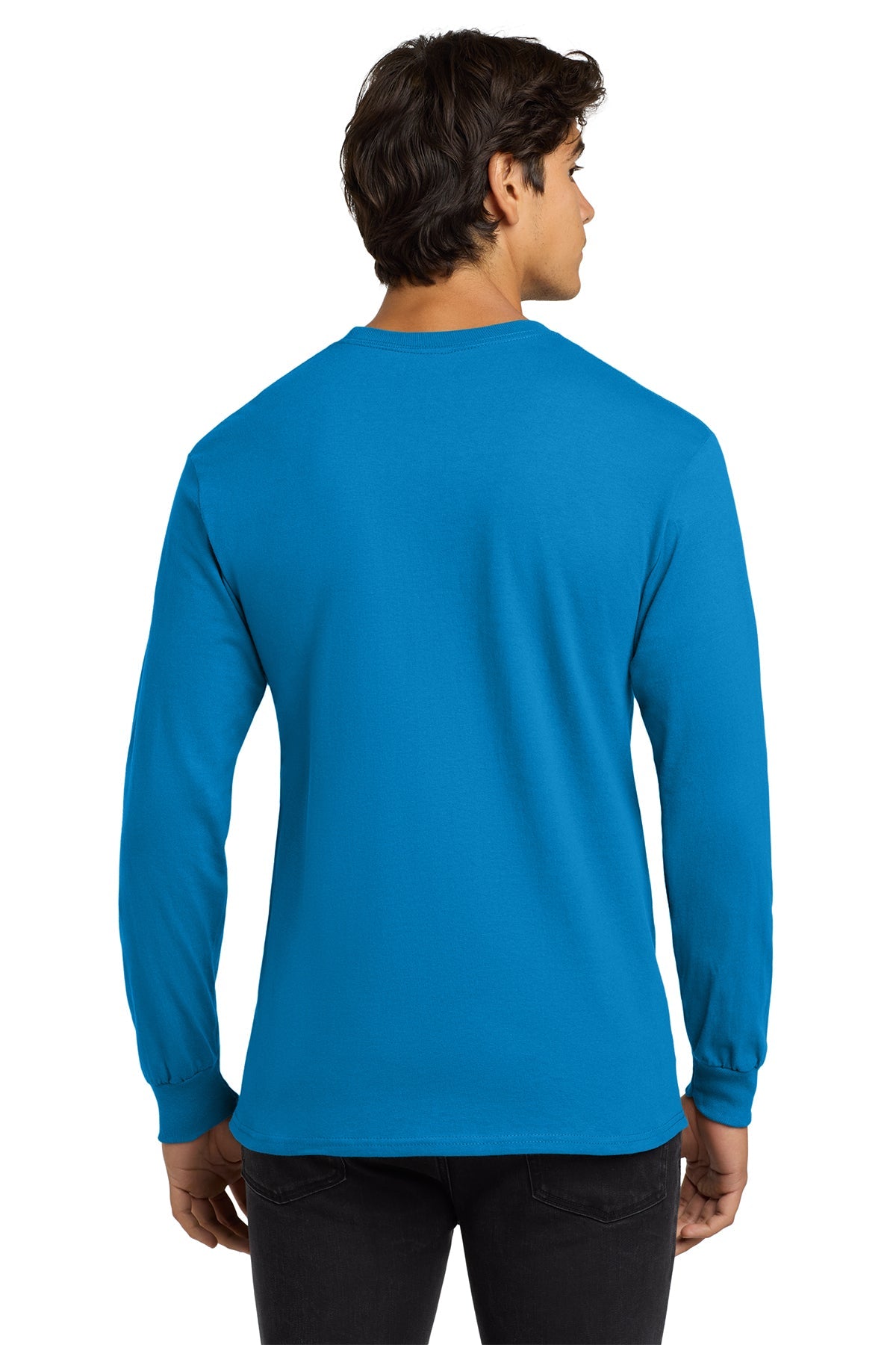 gildan ultra cotton long sleeve t shirt g2400 sapphire