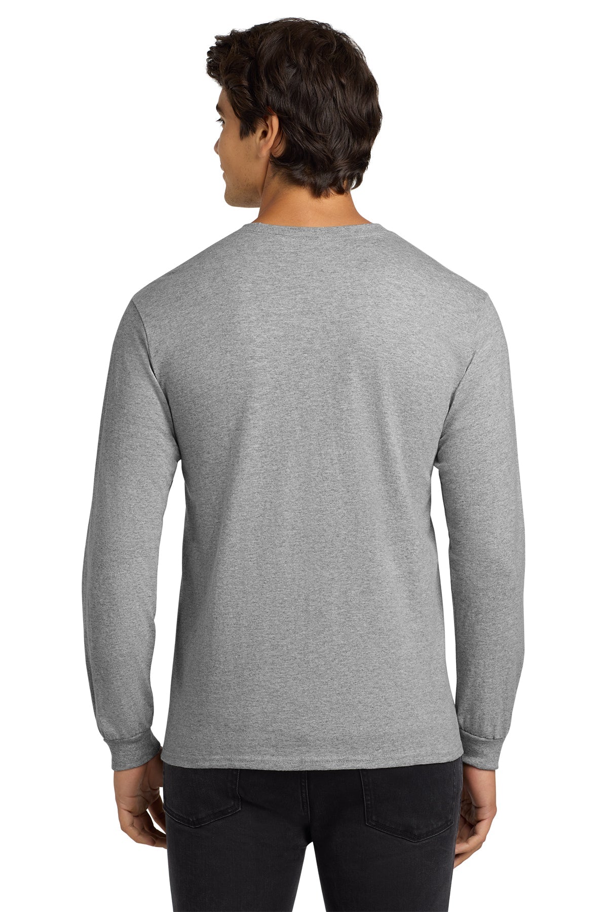 gildan ultra cotton long sleeve t shirt g2400 sport grey