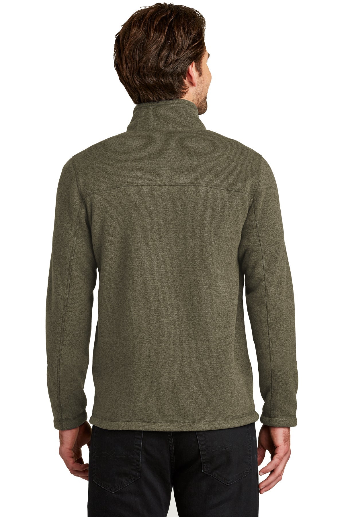 The North Face Sweater Fleece Jacket New Taupe Green Heather [Launch]