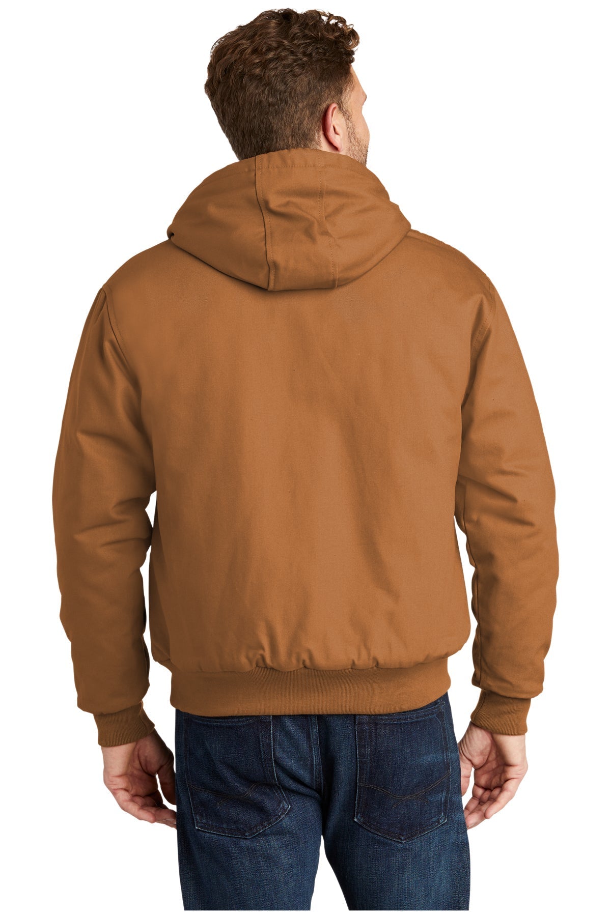 CornerStone Duck Cloth Hooded Work Jacket, Duck Brown [TW Constructors]