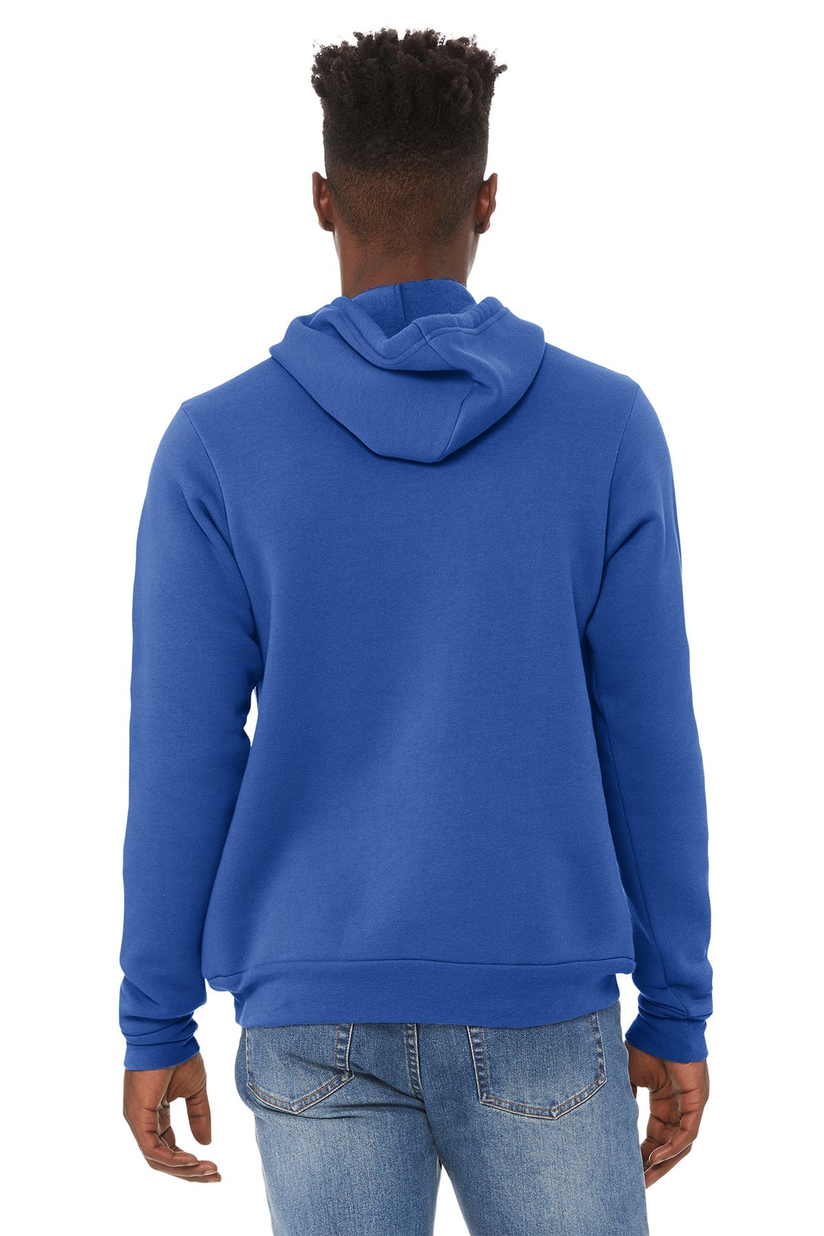 Bella Canvas Unisex Sponge Fleece Hoodie, True Royal [Olive Crest]