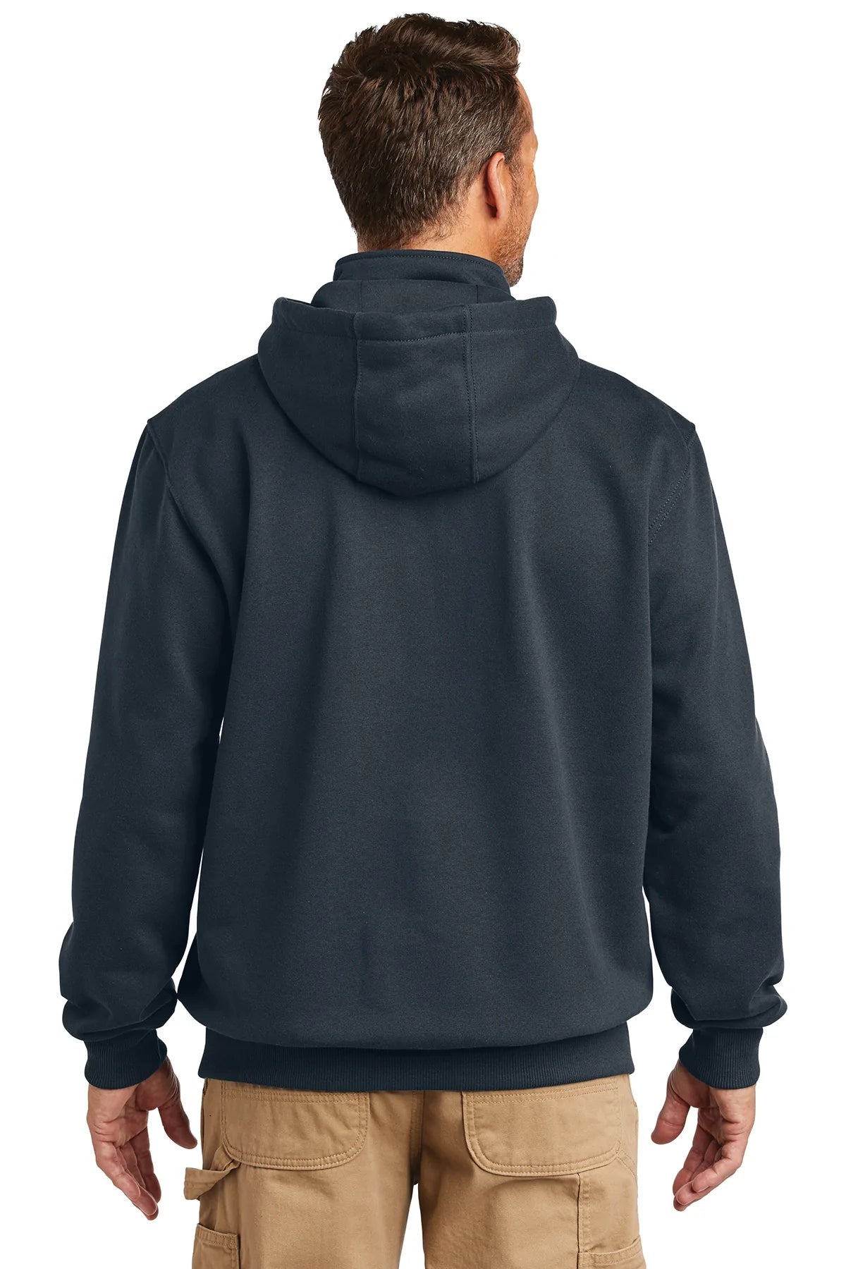 Carhartt Rain Defender Paxton Zip Custom Sweatshirts, New Navy [Real8 Group]