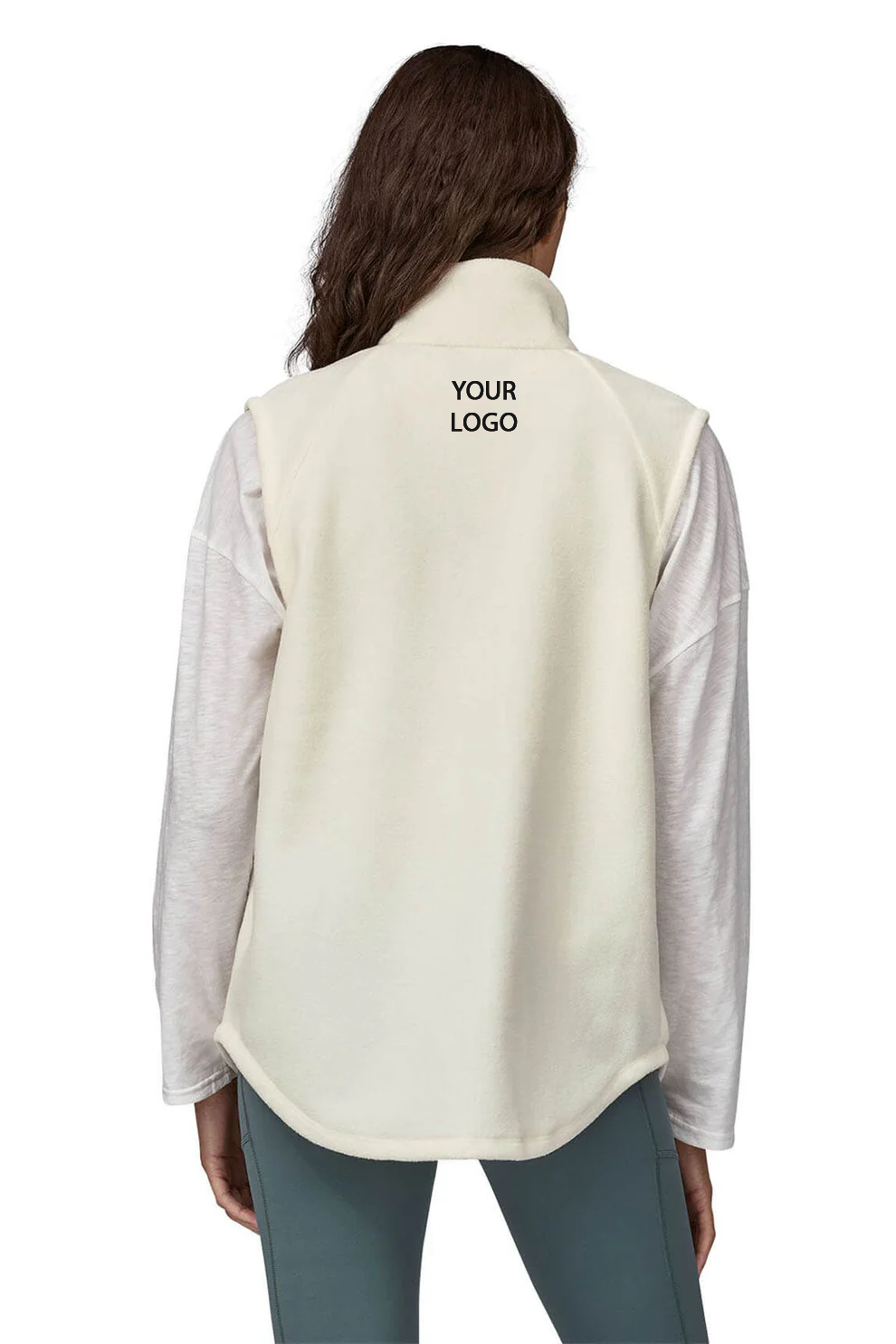 Patagonia Womens Classic Microdini Custom Vests, Birch White
