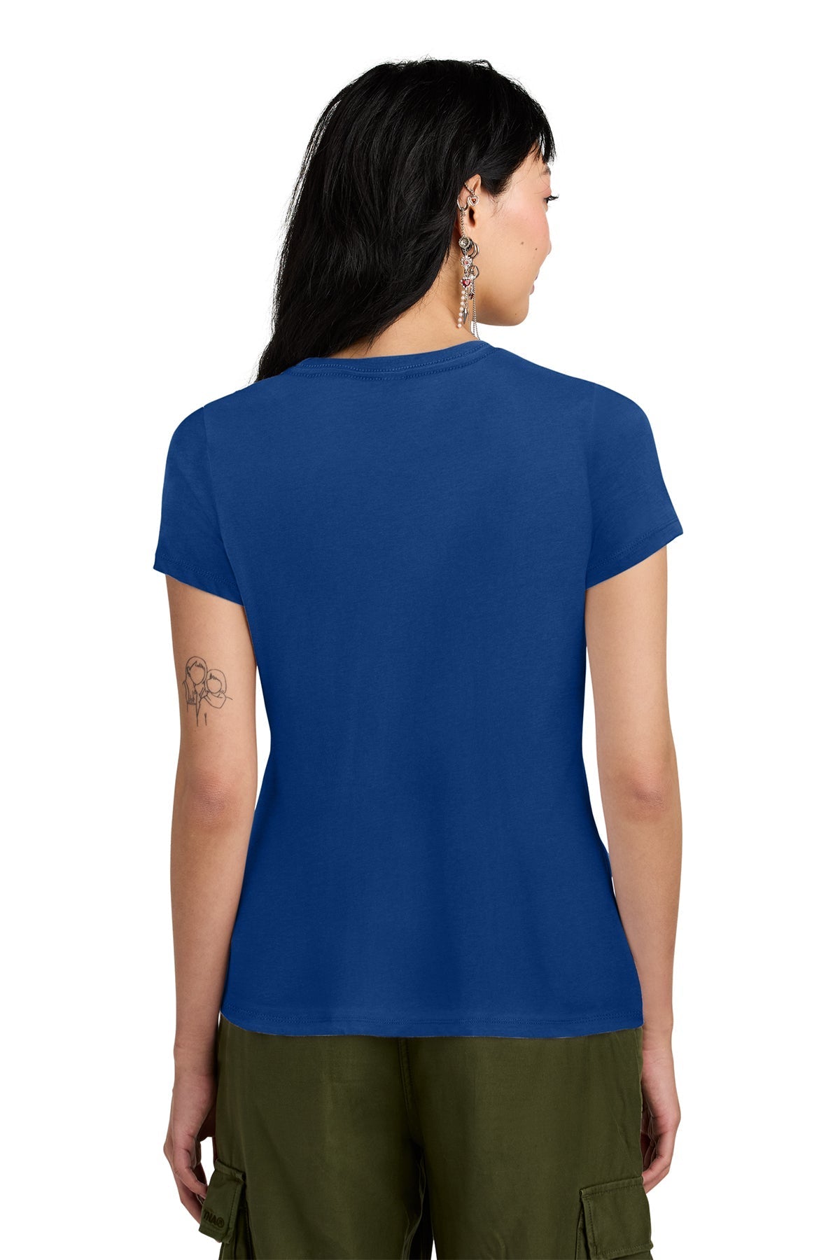 District Women’s Perfect Weight Custom Tees, Deep Royal [TW Constructors]