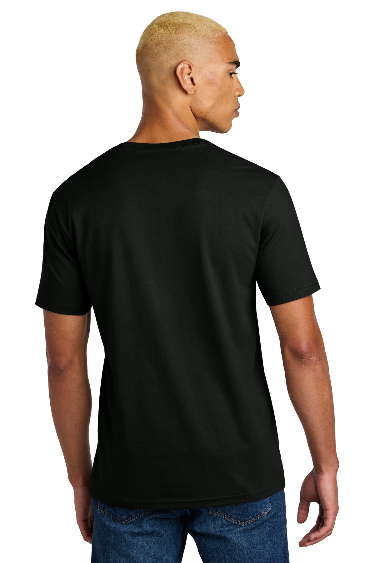 District Perfect Weight Icon Custom Tees, Jet Black