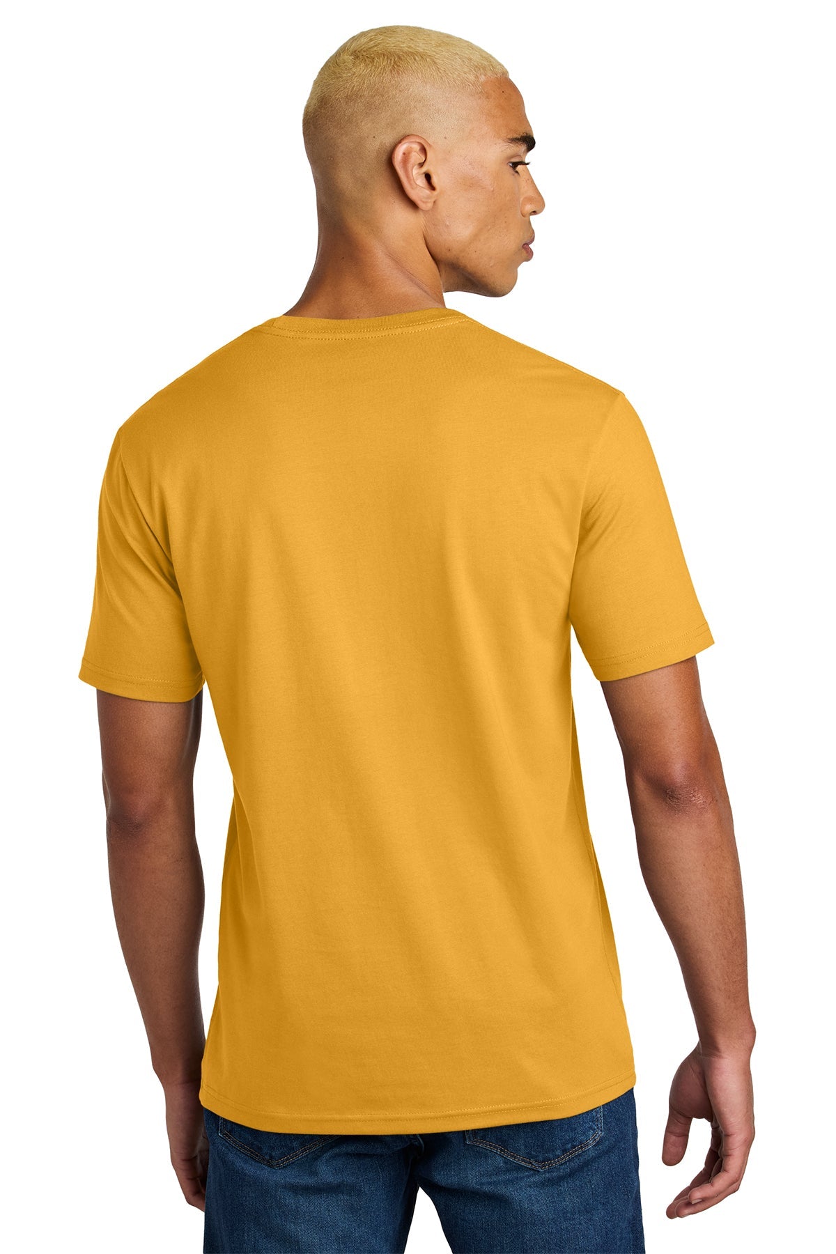 District Perfect Weight Icon Custom Tees, Warm Gold