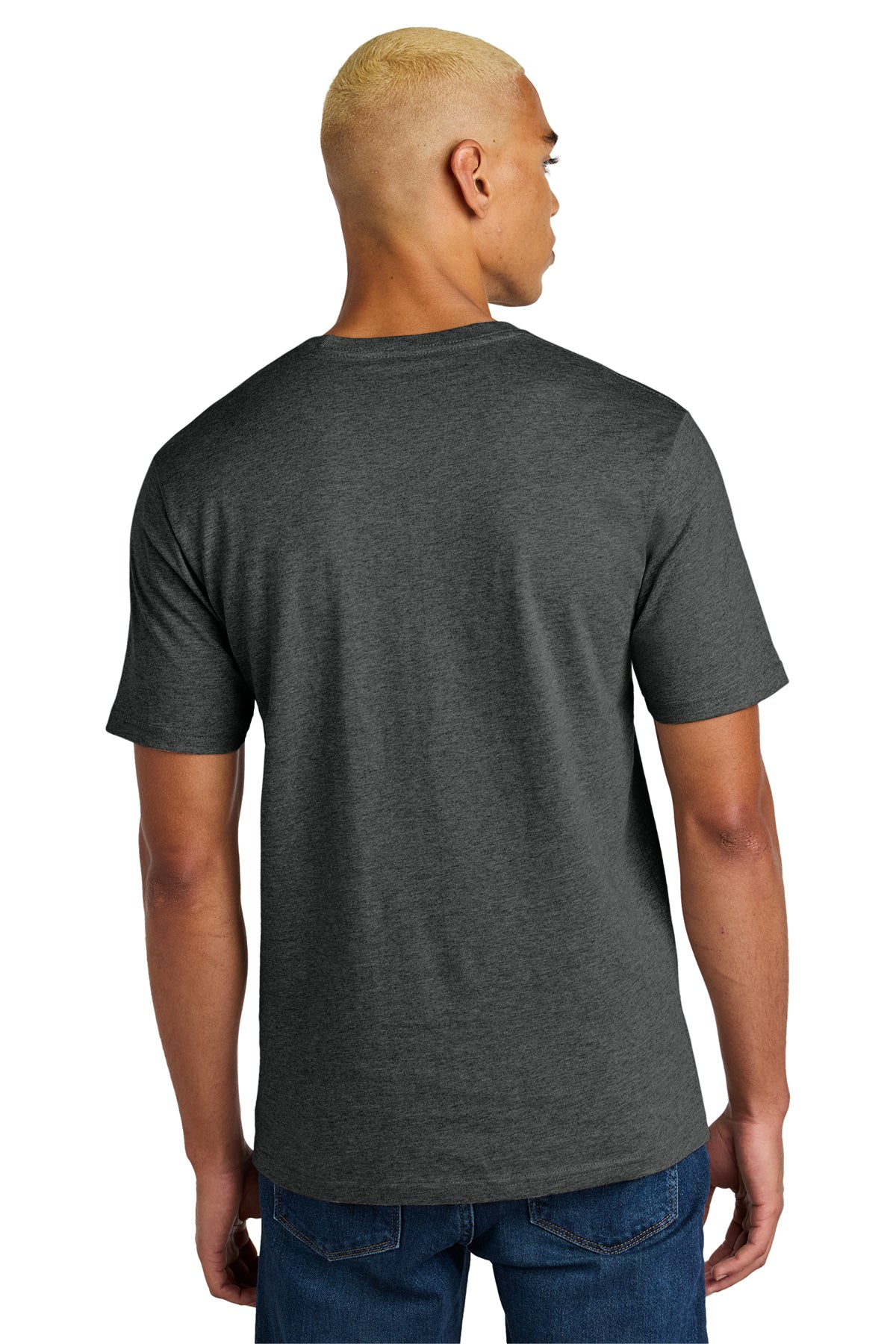 District Perfect Weight Icon Custom Tees, Heathered Charcoal