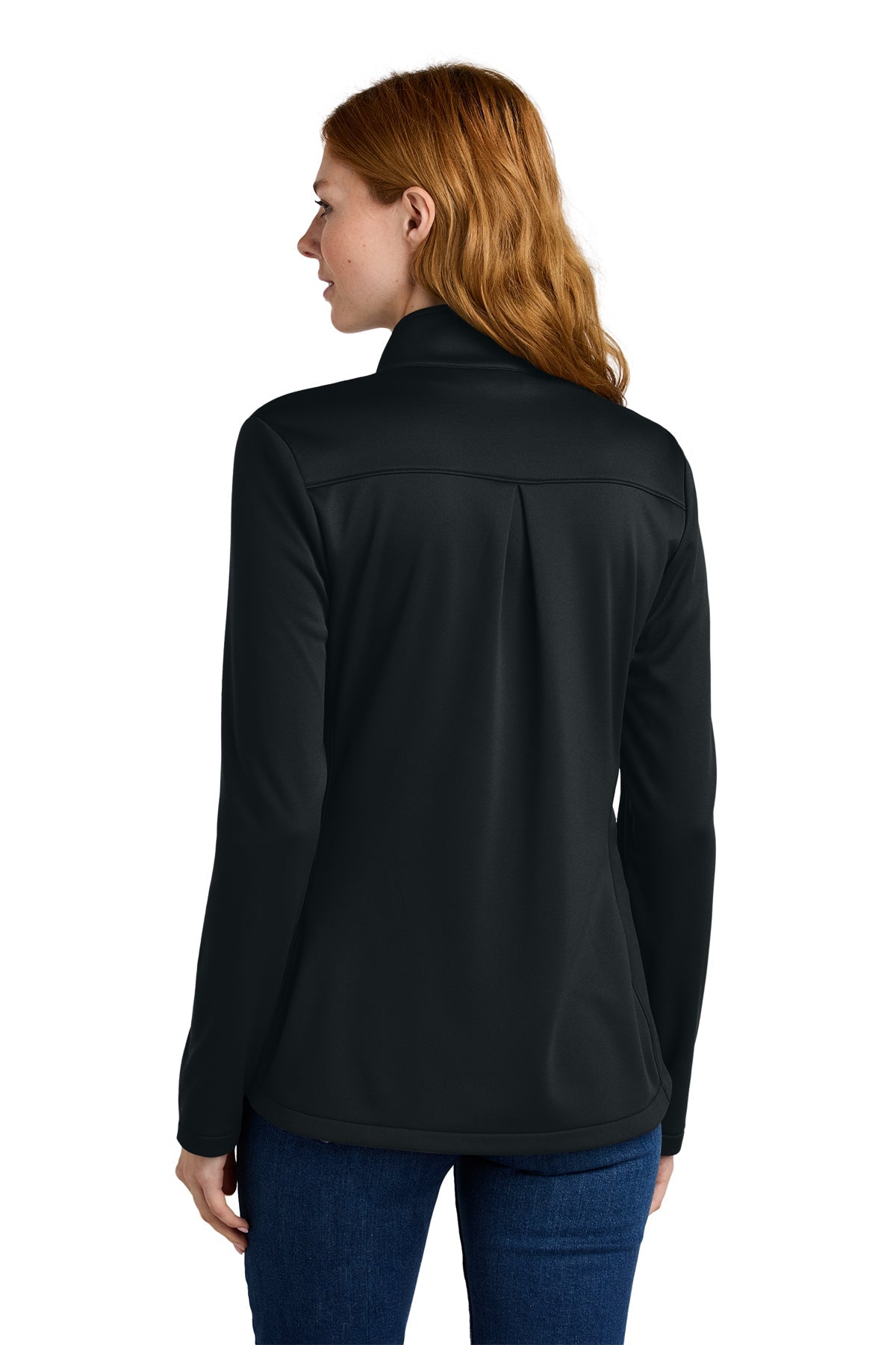 Eddie Bauer Womens Smooth Mid Layer Fleece Custom Full-Zips, Black