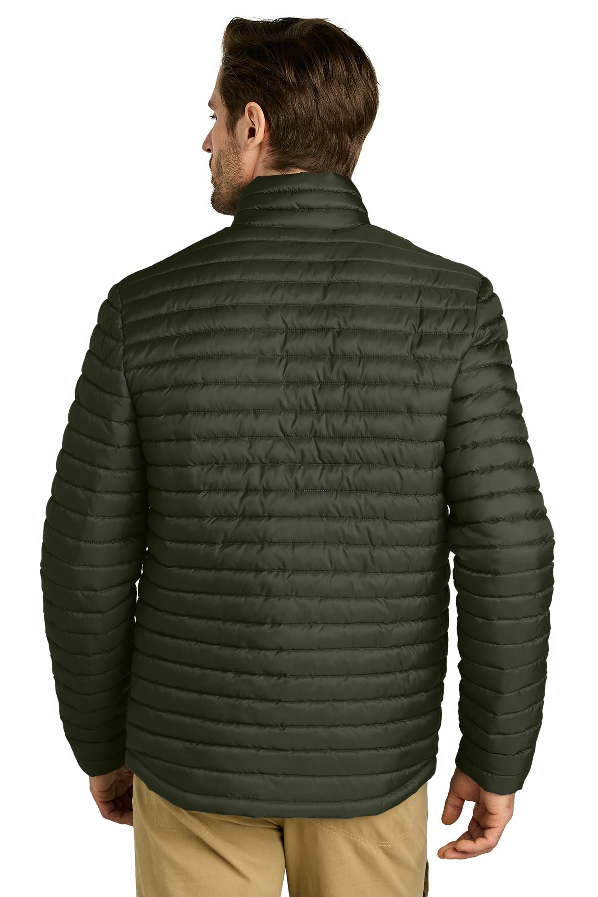 Eddie Bauer Packable Quilted Custom Full-Zips, Olive Green