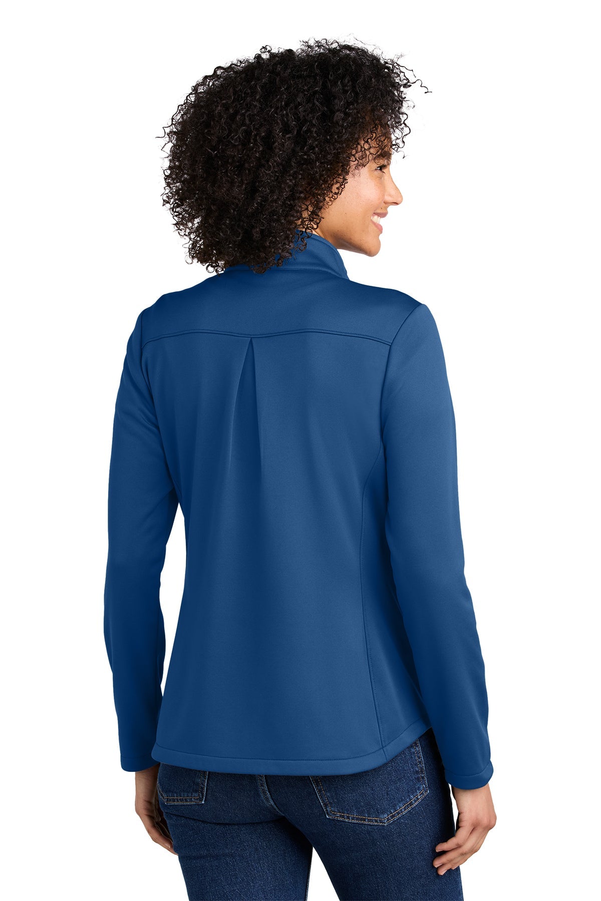 Eddie Bauer Womens Smooth Mid Layer Fleece Custom 1/2-Zips, Cobalt Blue